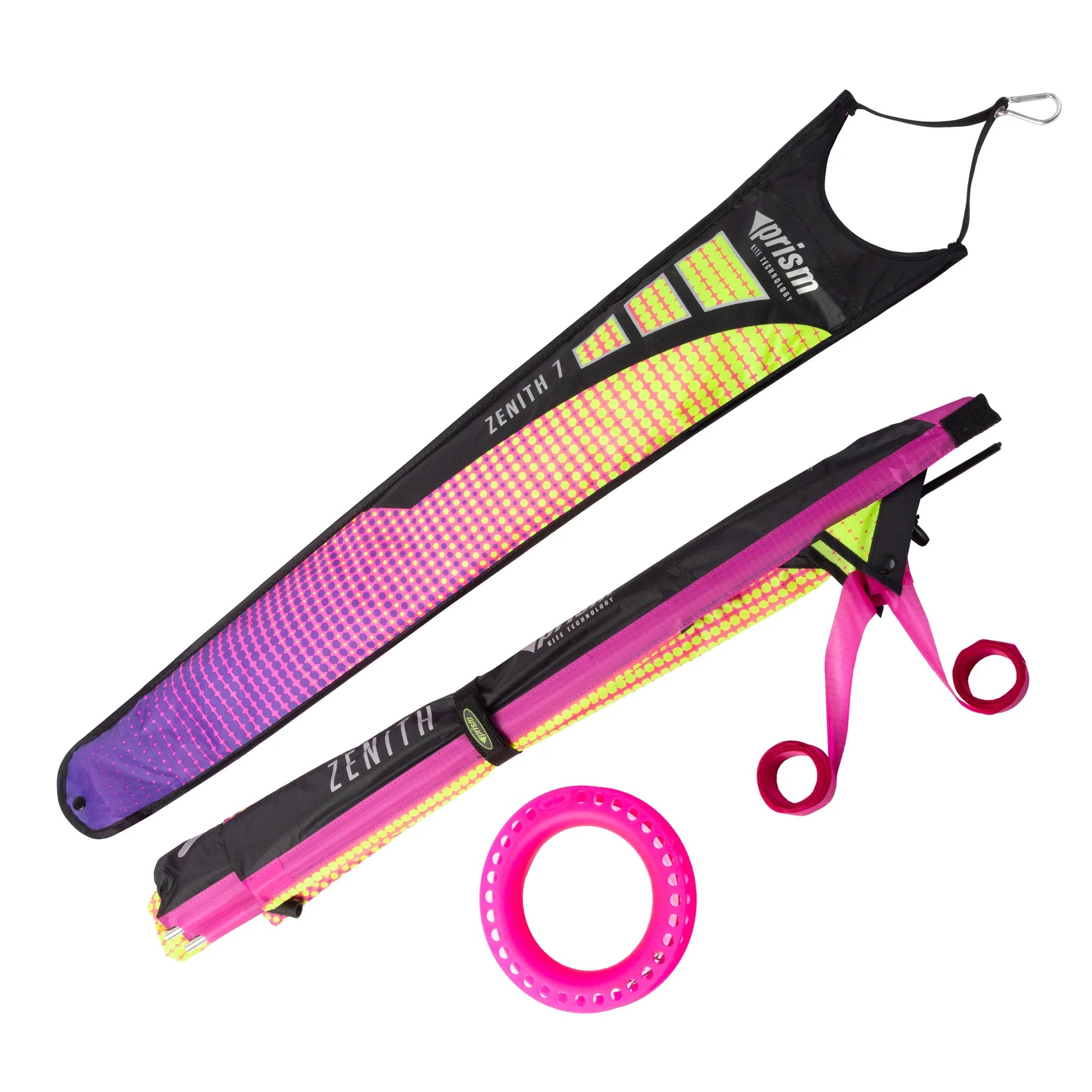 Prism Zenith 7 Stunt Kite - Professional Dual Line Kite with Plasma Design | Perfect for Beach Flying, Park Sports & Outdoor Family Activities