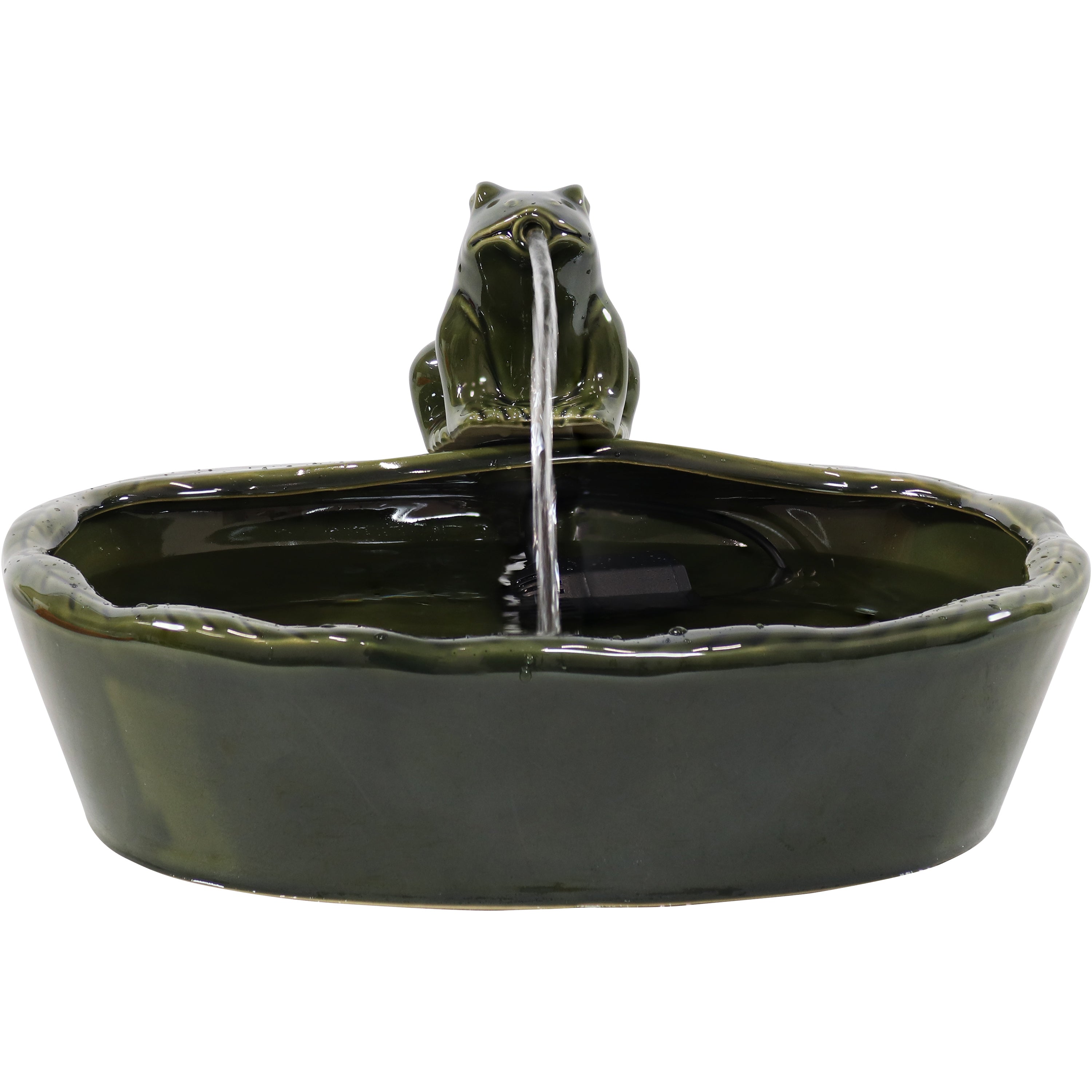 Modern Cascading Bowls Solar Fountain with Battery Backup - 28 Inch Outdoor Water Feature for Garden, Patio, and Yard Decor