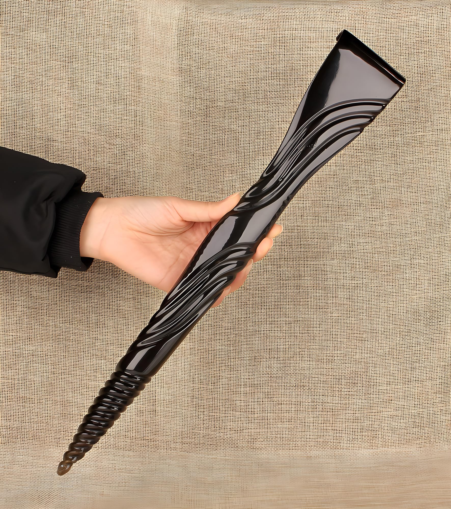Natural Ox Horn Back Scratcher - Handheld Massage Tool for Itchy Skin Relief - Perfect for Men & Women - Use at Home, Office or Travel for Instant Comfort