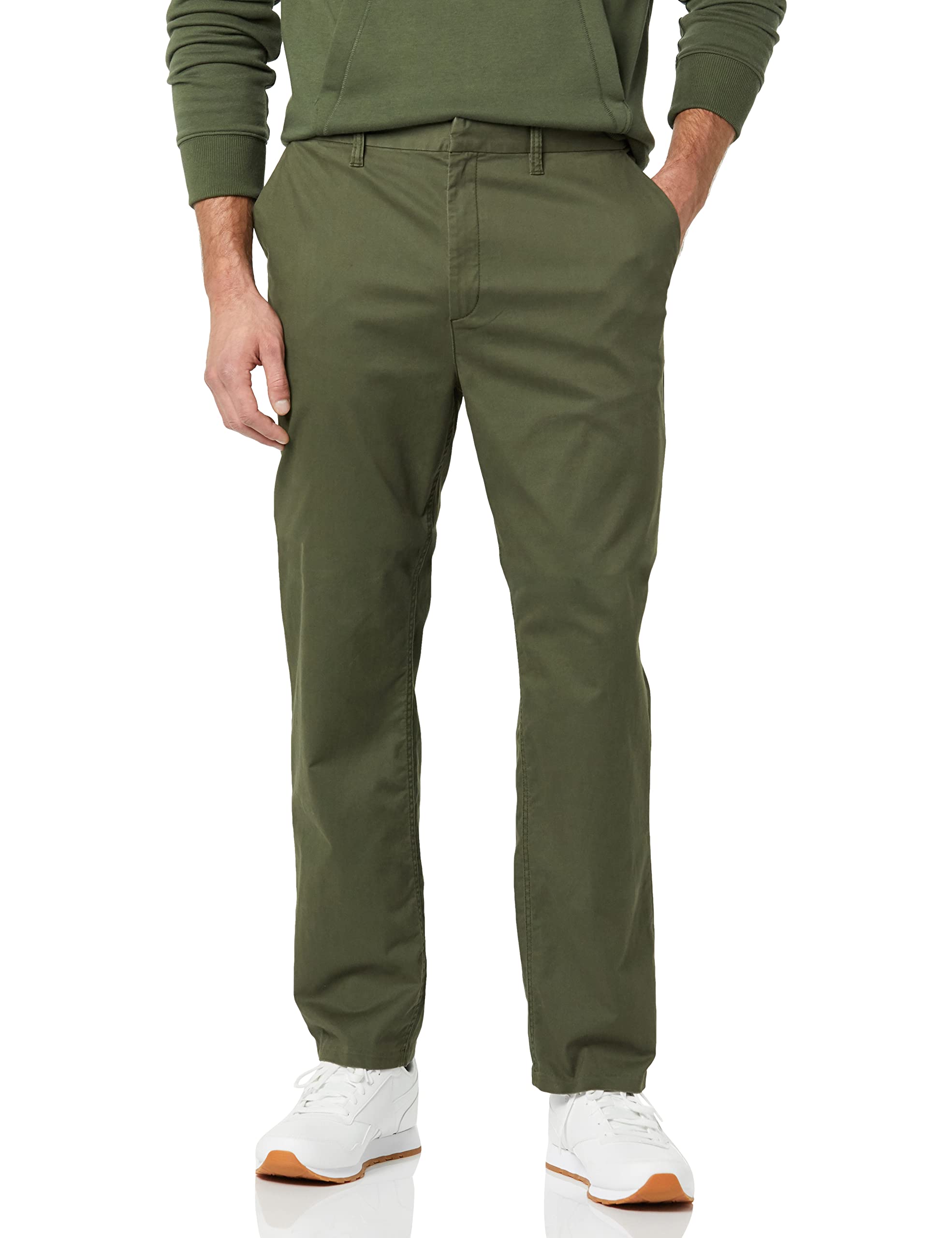 Amazon Aware Men's Slim Fit Cotton Chino Pants - Comfortable Stretch Dress Pants for Office, Business Casual & Travel