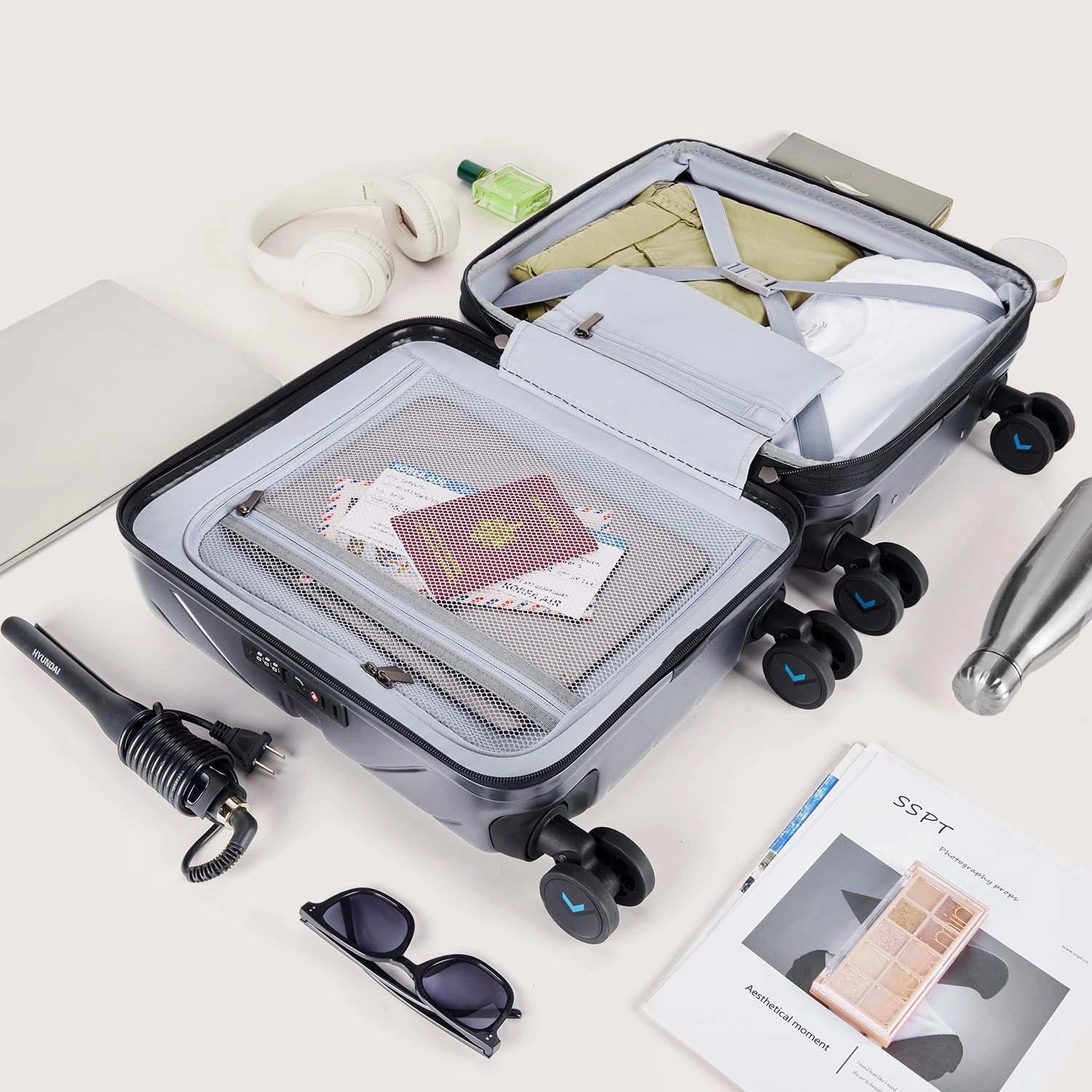 Daren 16-20 Inch Lightweight Hardside Carry On Luggage - Perfect for Air Travel, Business Trips & Weekend Getaways