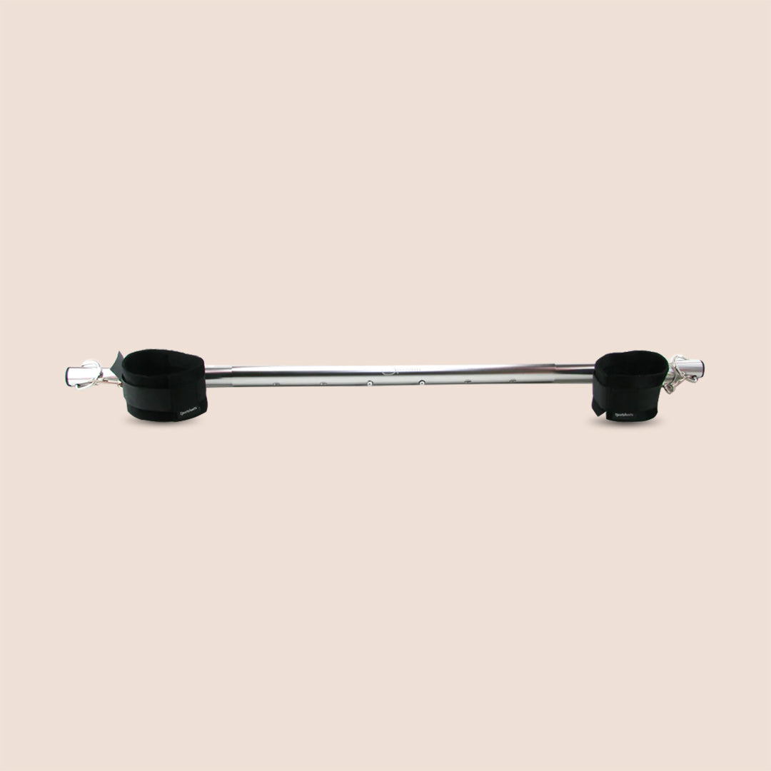 Sportsheets Expandable Spreader Bar & Cuff Set - Adjustable Bondage Restraints for Couples | Bedroom Accessories for BDSM, Role Play & Sensual Exploration