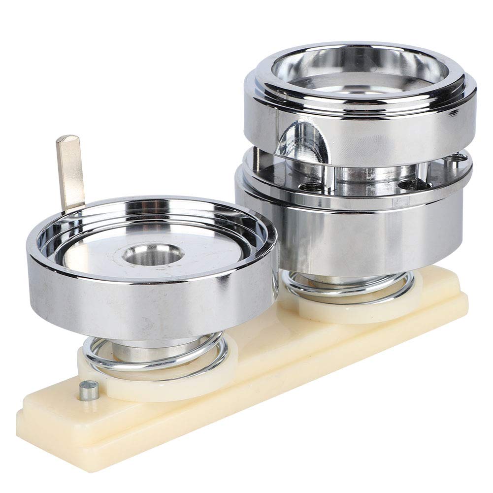 58mm Button Maker Machine - Aluminum Alloy Badge Pin Press Tool with Motor for DIY Crafts | Perfect for Custom Pins, Promotional Items & School Projects