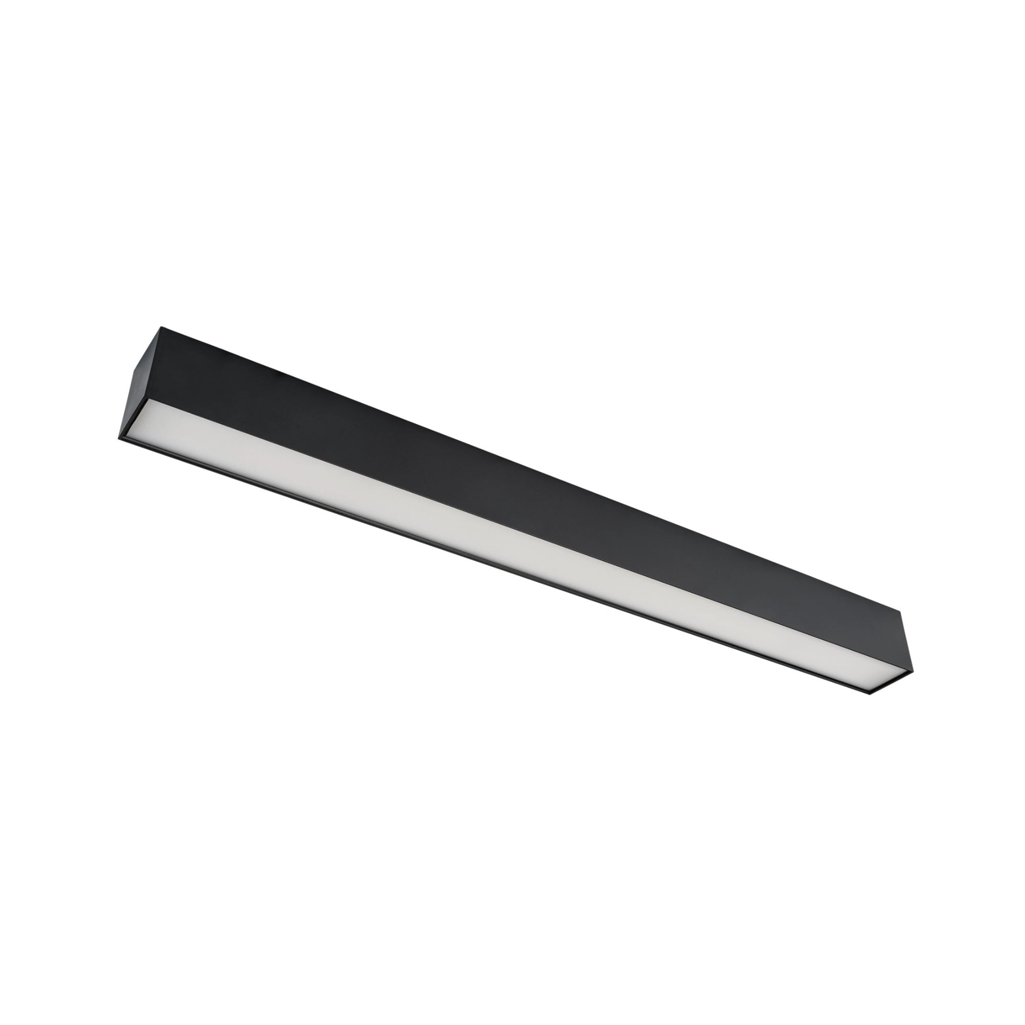 4ft LED Linear Light Fixture - 40W, 5200 Lumens, 5 CCT Selectable (3000K-6500K), Black, 120-277V - Perfect for Office, Garage, Warehouse & Commercial Lighting