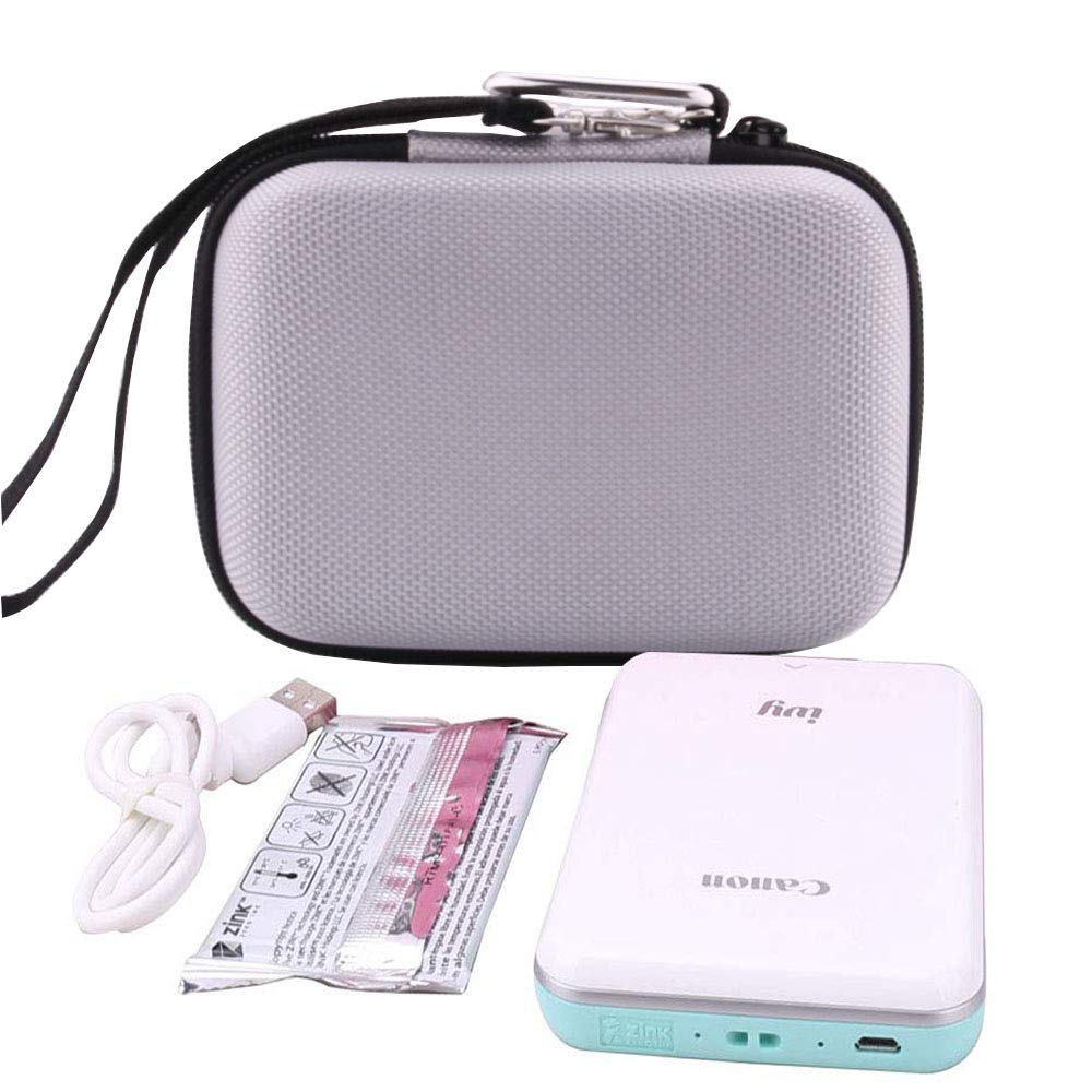 Canon Ivy Mini & Ivy 2 Mini Photo Printer Case - Hard EVA Protective Travel Storage for Canon Ivy CLIQ/CLIQ+/CLIQ2/CLIQ+2 Instant Cameras | Durable Gray Shell | Perfect for Travel, Home Storage & On-the-Go Printing Protection