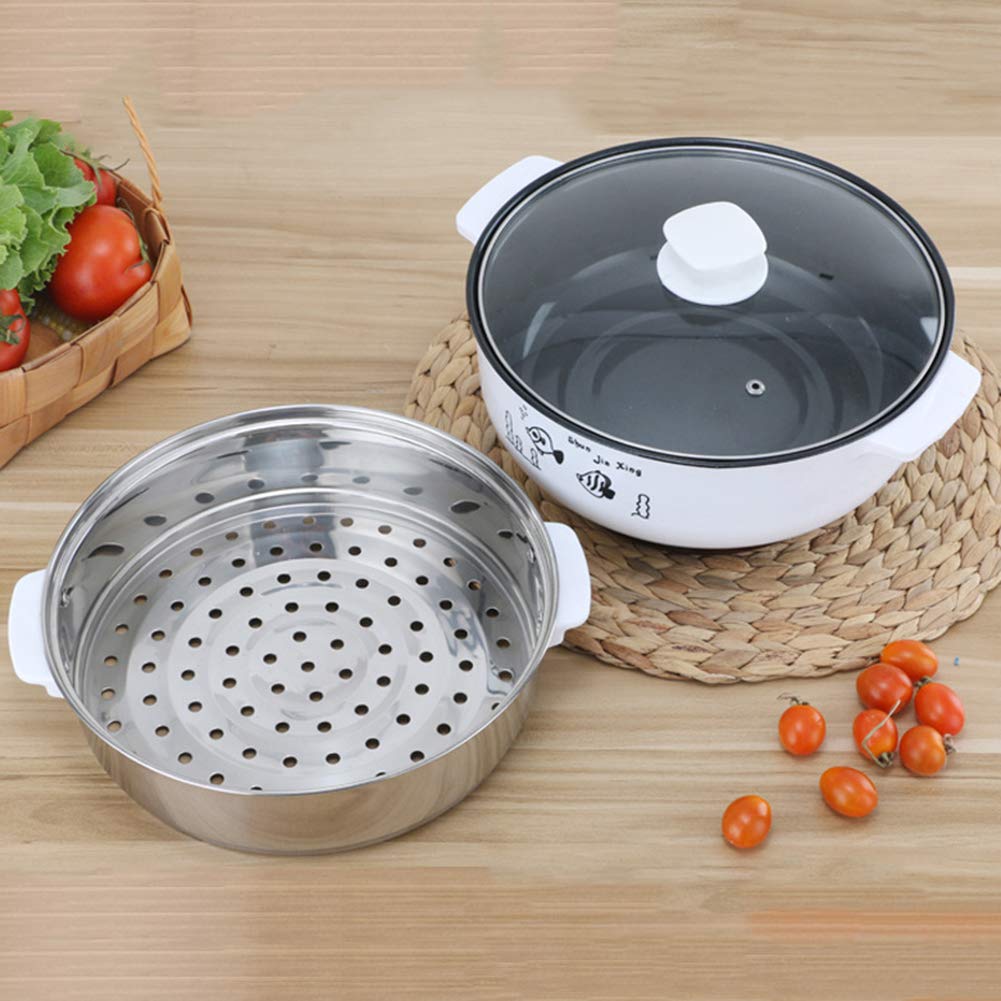 Non-Stick Electric Skillet - Multi-Function Electric Hot Pot with Double Handles, Stainless Steel Electric Cooker for Home Cooking, Boiling, Steaming & Frying | Perfect for Family Meals, Parties & Dorm Use