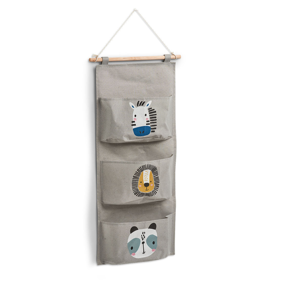 Cute Animal-Themed Hanging Storage Organizer for Kids - Perfect for Bedroom, Nursery, or Playroom Organization
