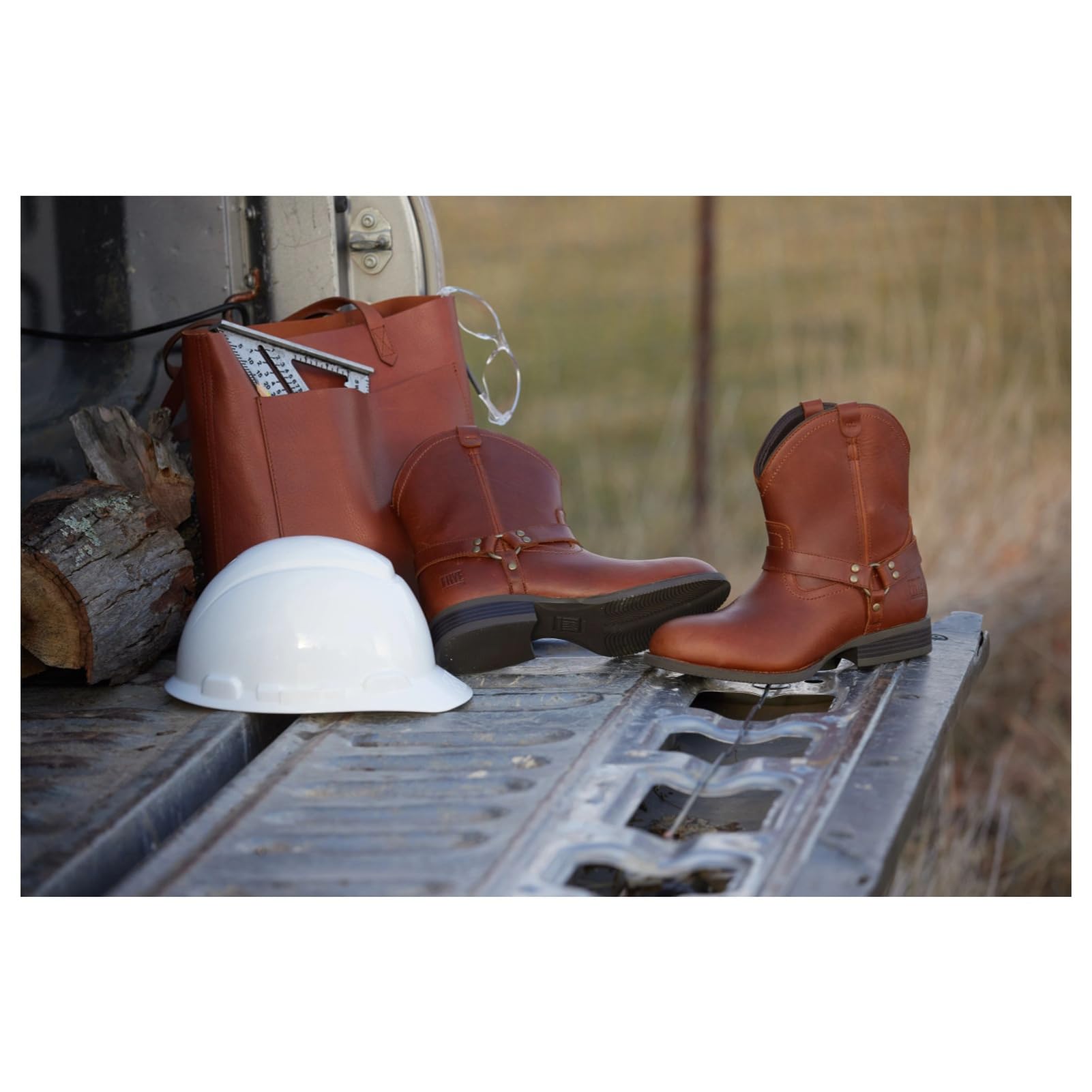 Frye Women's Safety-Crafted Harness Boot - Durable Work Boots for Women | Perfect for Construction, Outdoor Work & Casual Wear