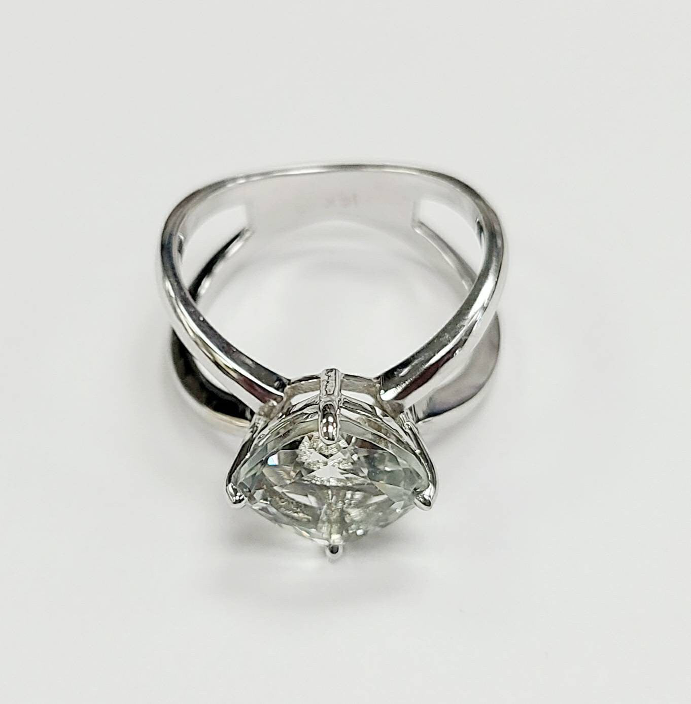 Custom Made Sterling Silver or 14K Solid Gold Blank Ring - 5mm or 10mm Square Cut - Personalized Jewelry for Engagements, Weddings, or Unique Gifts