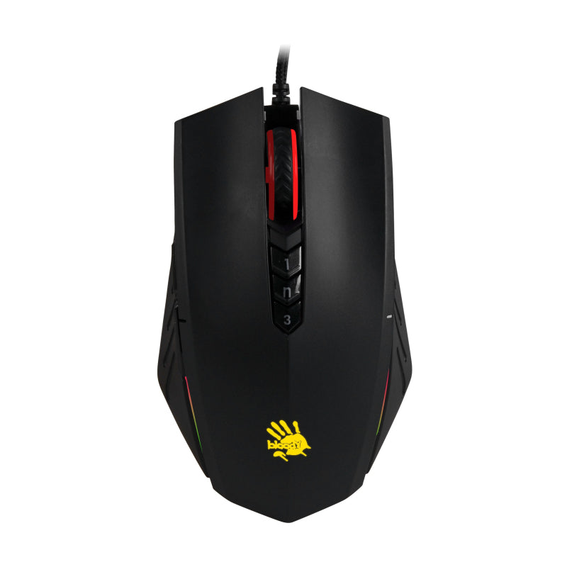 Bloody A70 Light Strike RGB Gaming Mouse - 7 Programmable Buttons, 16000 DPI, Ergonomic Design for PC Gamers - Perfect for FPS, MOBA, and Esports Gaming