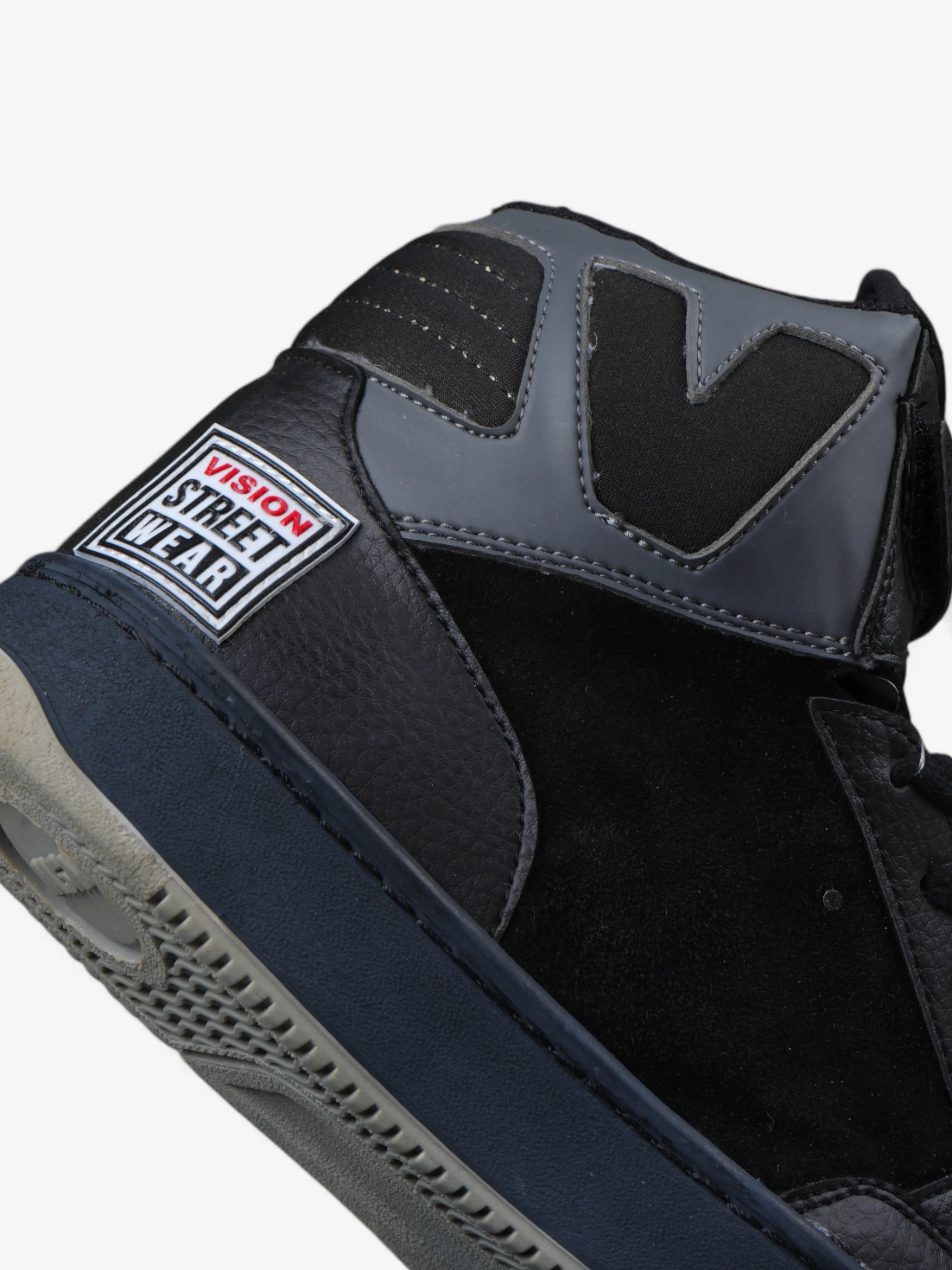 Vision Street Wear MC1400 Skate Shoes - Black & Gray Sneakers for Men | Durable Skateboarding & Casual Streetwear Footwear