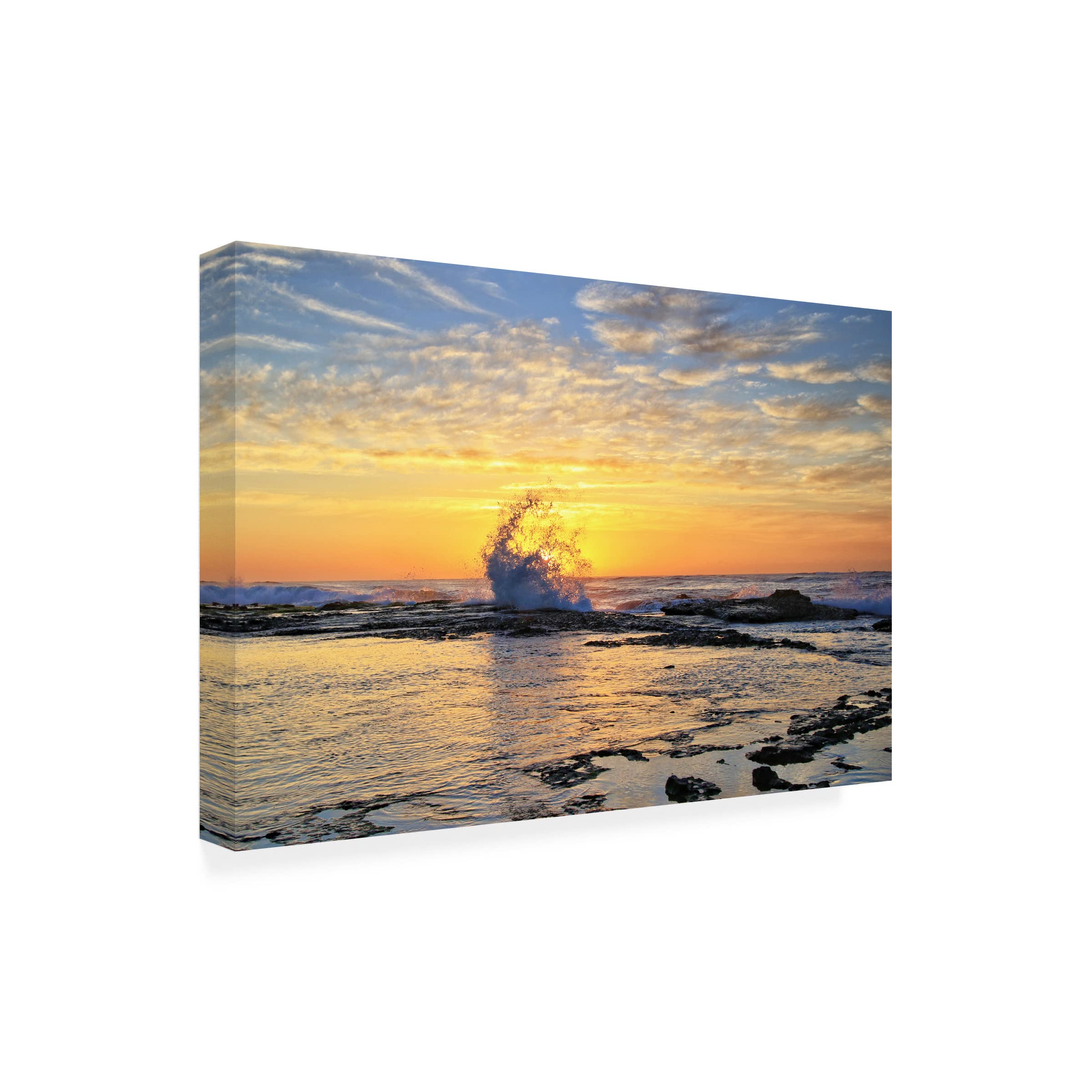 Trademark Fine Art 'Waking Up With The Sun' Canvas Wall Art Print by Beata Czyzowska Young - Modern Home Decor for Living Room, Bedroom & Office