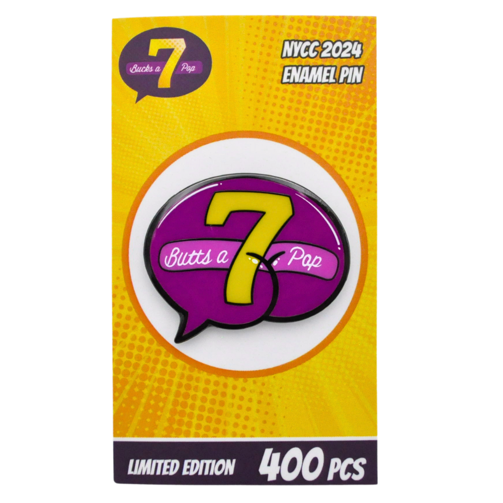 Butts on Things 7 Butts a Pop Enamel Pin - NYCC 2024 Exclusive Limited Edition (400 pcs) - Fun Collectible Pin for Comic Con, Backpacks & Denim Jackets