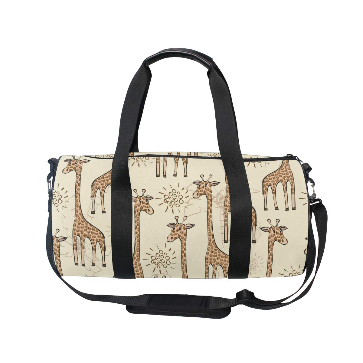 Durable Canvas Giraffe Duffel Bag for Gym, Sports & Travel – Perfect for Overnight Trips, Workouts & Weekend Getaways