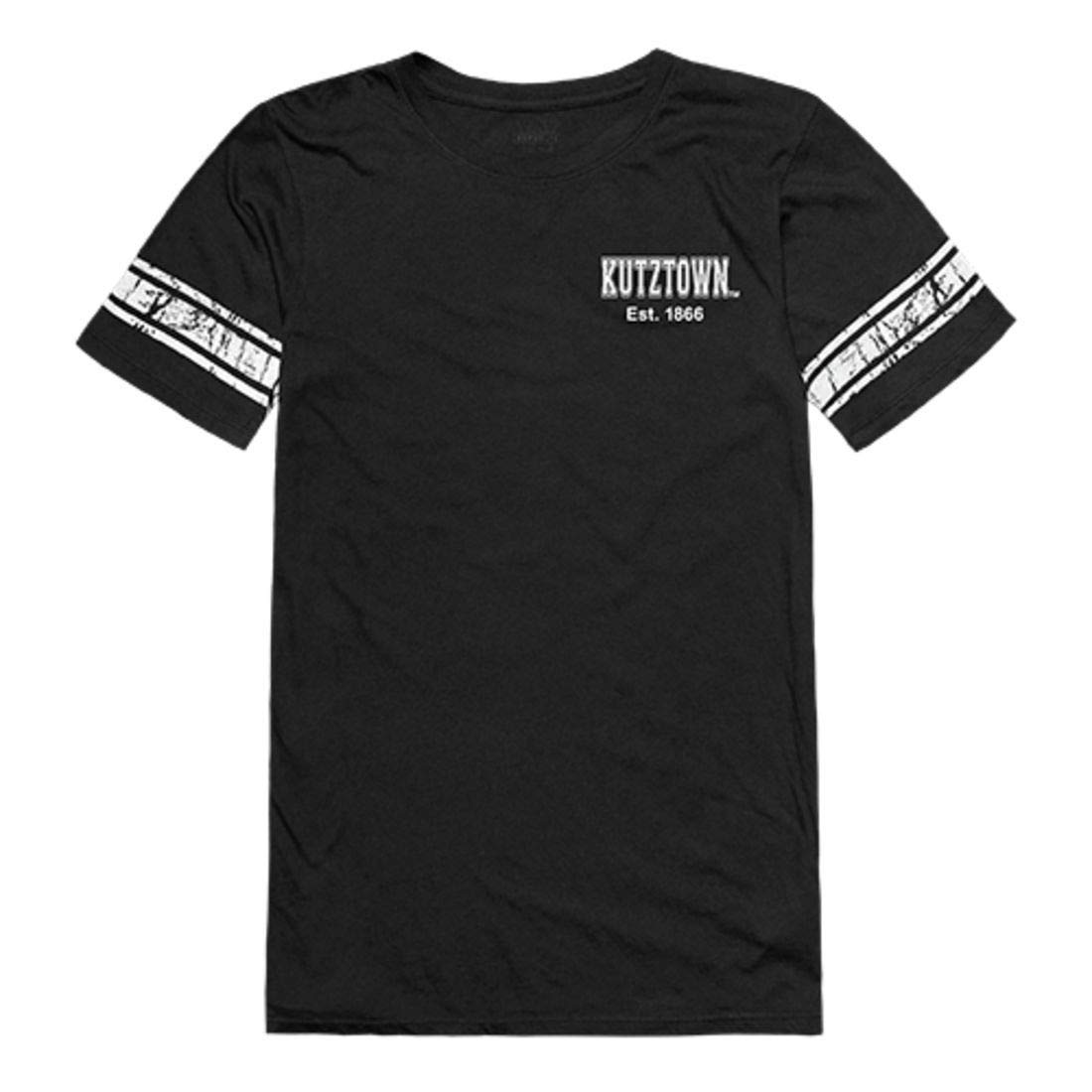 Kutztown University of Pennsylvania Golden Bears Women's Practice T-Shirt - Black | Comfortable Workout & Training Tee for College Sports Fans