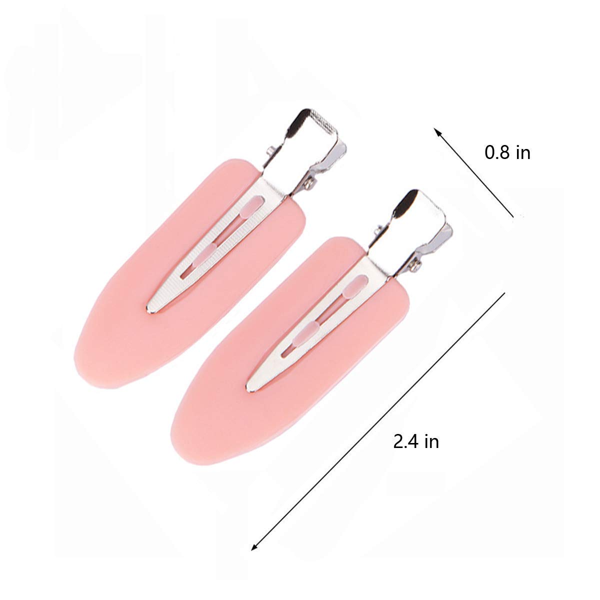 Adornish 4 Pcs No Bend Hair Clips for Styling - Acrylic Resin Flat Hair Clips, No Crease Curl Small Pins, Seamless Hair Barrettes for Women & Girls - Perfect for Makeup, Hairstyling & Salon Use