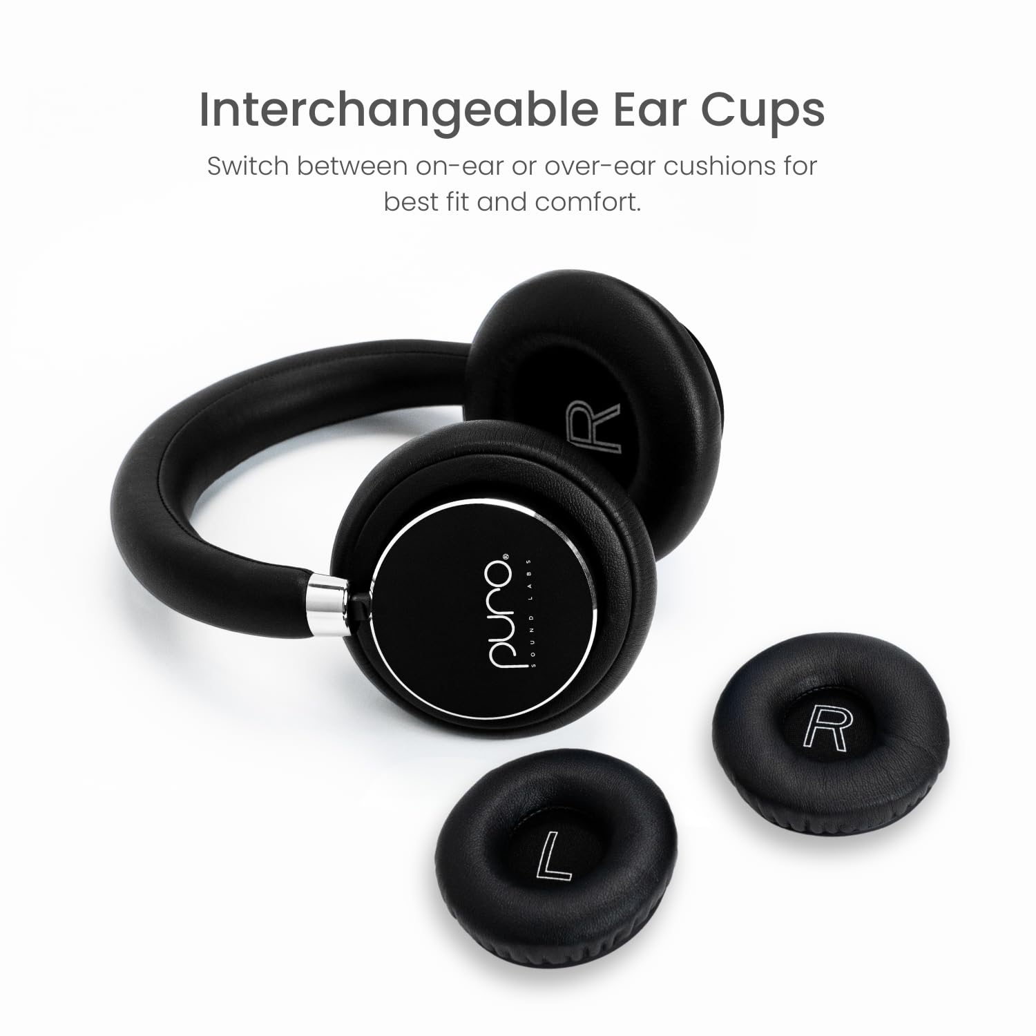 Puro Sound Labs BT2200s Plus Volume Limited Kids’ Bluetooth Headphones - Wireless Over-Ear Headset for Safe Listening, School, Travel & Gaming (Black)
