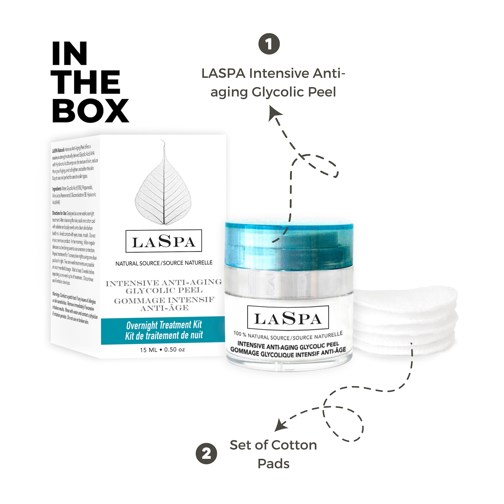 10% Glycolic Acid Peel Overnight Treatment for Glowing Skin - Exfoliating Face Mask for Acne, Wrinkles & Dark Spots | At-Home Facial & Night Skincare Routine