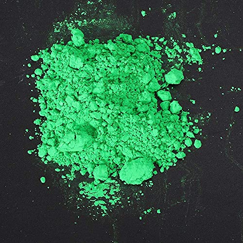 3.5Oz (100G) Fluorescent Powder for Nail Art & Body Painting - 6 Vibrant Colors DIY Luminous Pigment (Green) | Perfect for UV Parties, Festival Makeup & Nighttime Graffiti