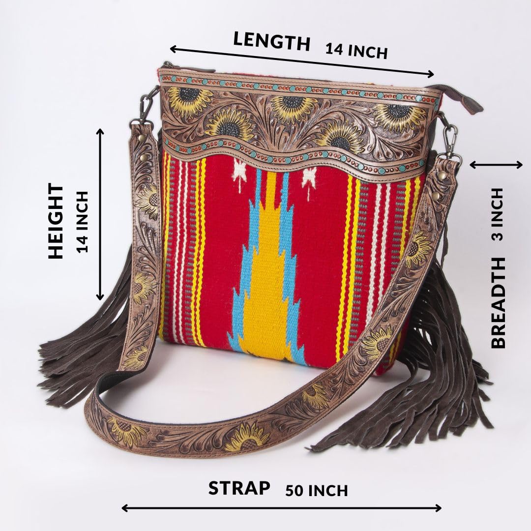 Women's Genuine Cowhide Leather Crossbody Purse - Adjustable & Detachable Strap - Perfect for Work, Travel & Everyday Use