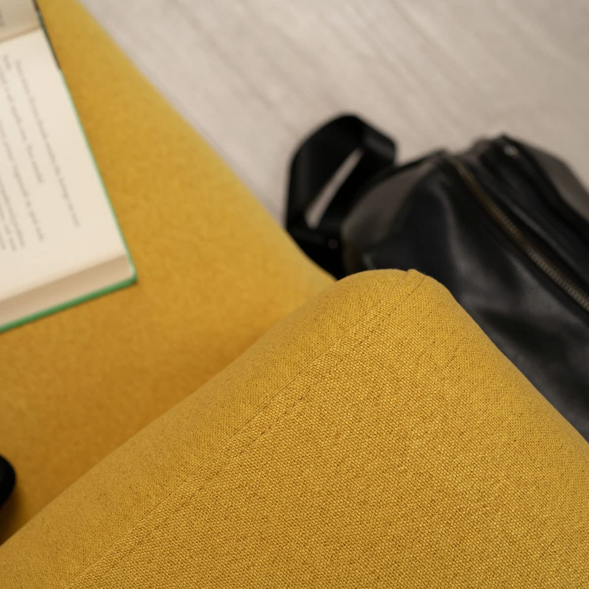 Klippan Loveseat Cover Replacement for IKEA Klippan Sofa - Durable Stretch Slipcover in Mustard Yellow | Perfect for Home Decor, Pet Protection & Furniture Refresh