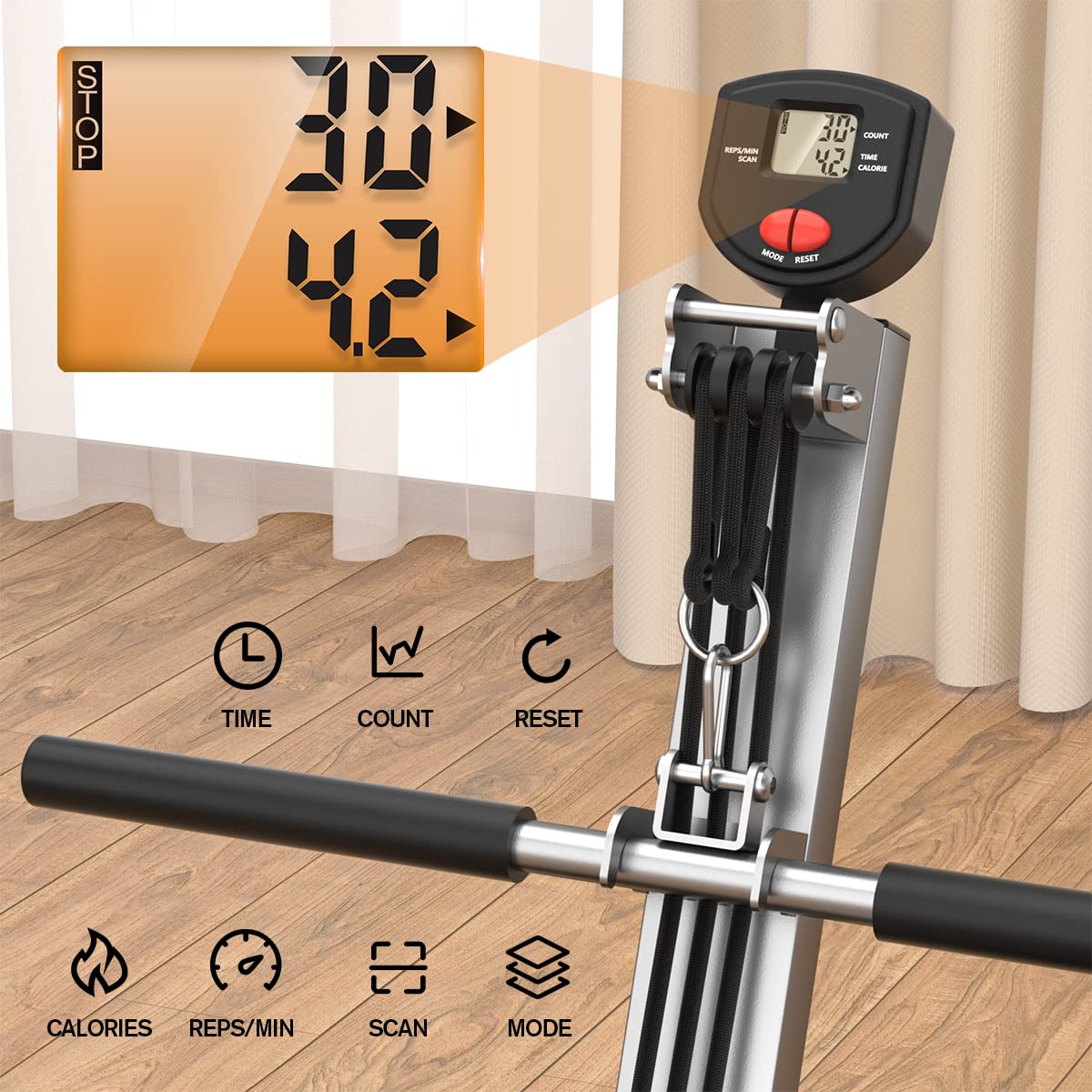 Premium Rowing Machine for Home Gym - Adjustable Resistance, Ultra-Quiet Rower with 300LBS Weight Capacity | Perfect for Cardio Workouts, Full-Body Training & Small Space Fitness