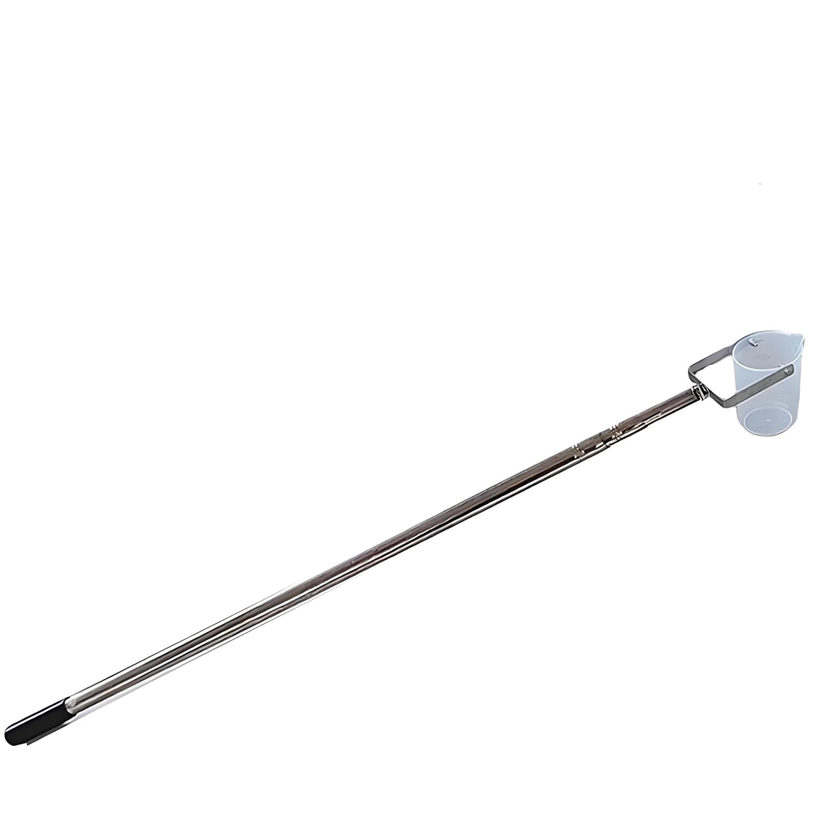 Stainless Steel Telescopic Water Sampler Dipper - 1000ml Capacity, Extendable from 1.25m to 5m (4ft to 16.4ft) - Perfect for Pond, Lake, River & Laboratory Water Testing - Includes Pendulum Beaker & Ladle (Plastic Handle)