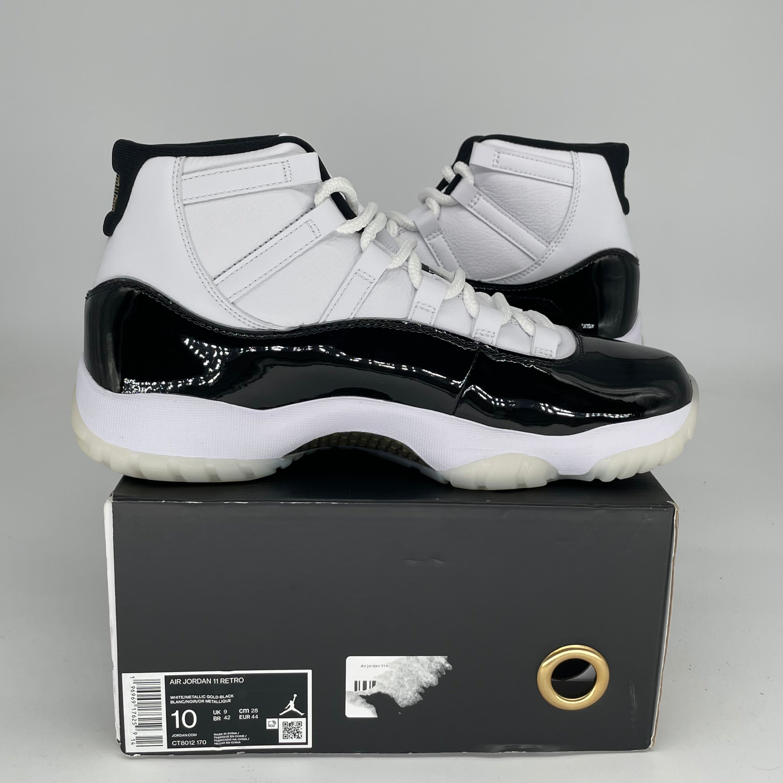 AIR JORDAN 11 DMP GRATITUDE Basketball Shoes Men's Size 10 (CT8012-170) - Retro Style for Court Performance & Streetwear Fashion
