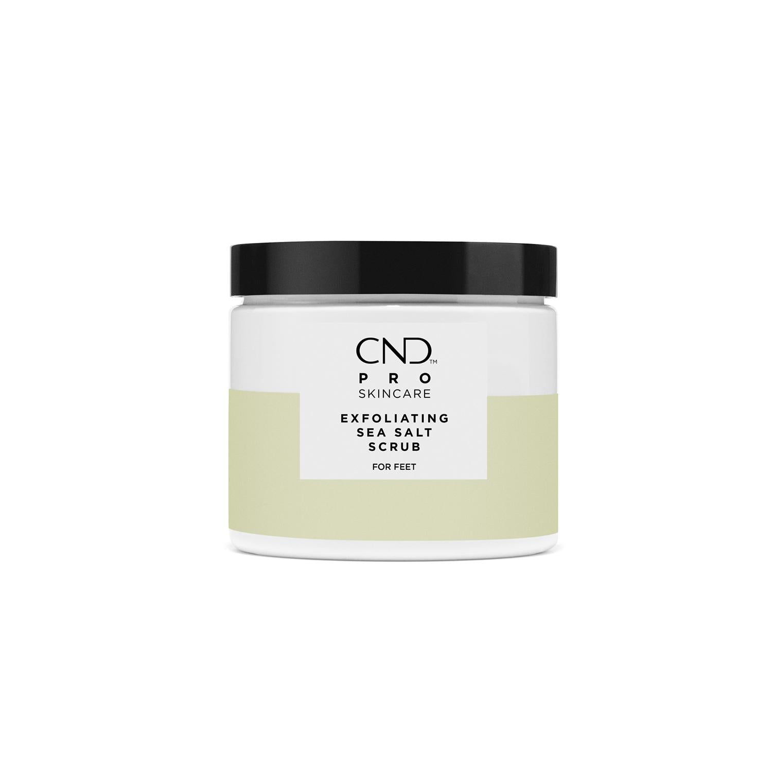 CND Pro Skincare Exfoliating Sea Salt Scrub for Feet - 18 fl oz | Deep Cleansing & Moisturizing Foot Treatment | Perfect for Pedicures, Dry Skin & Callus Removal at Home or Spa