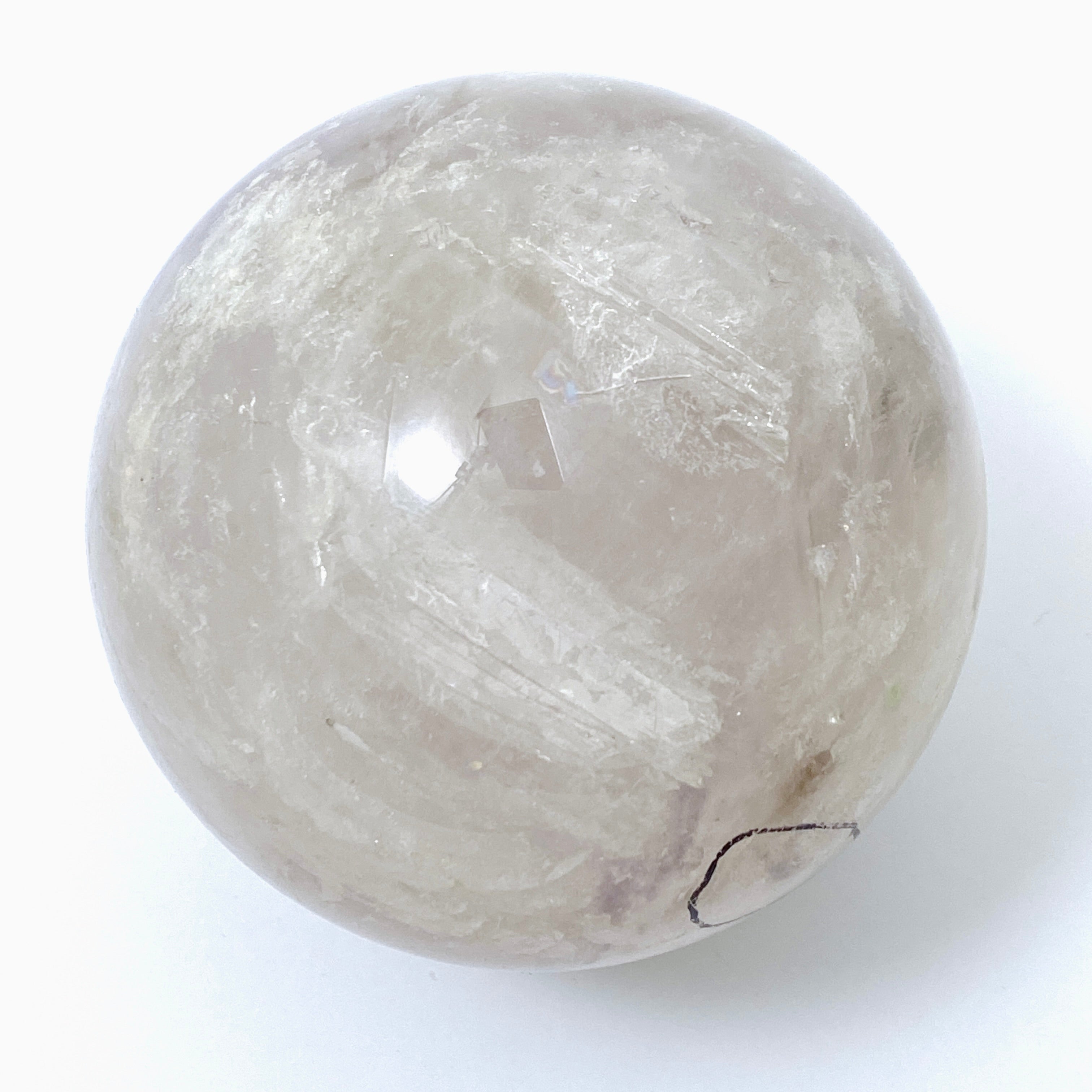 Enhydro Quartz Sphere EQS 02 - Natural Crystal Healing Stone for Meditation, Energy Work & Home Decor