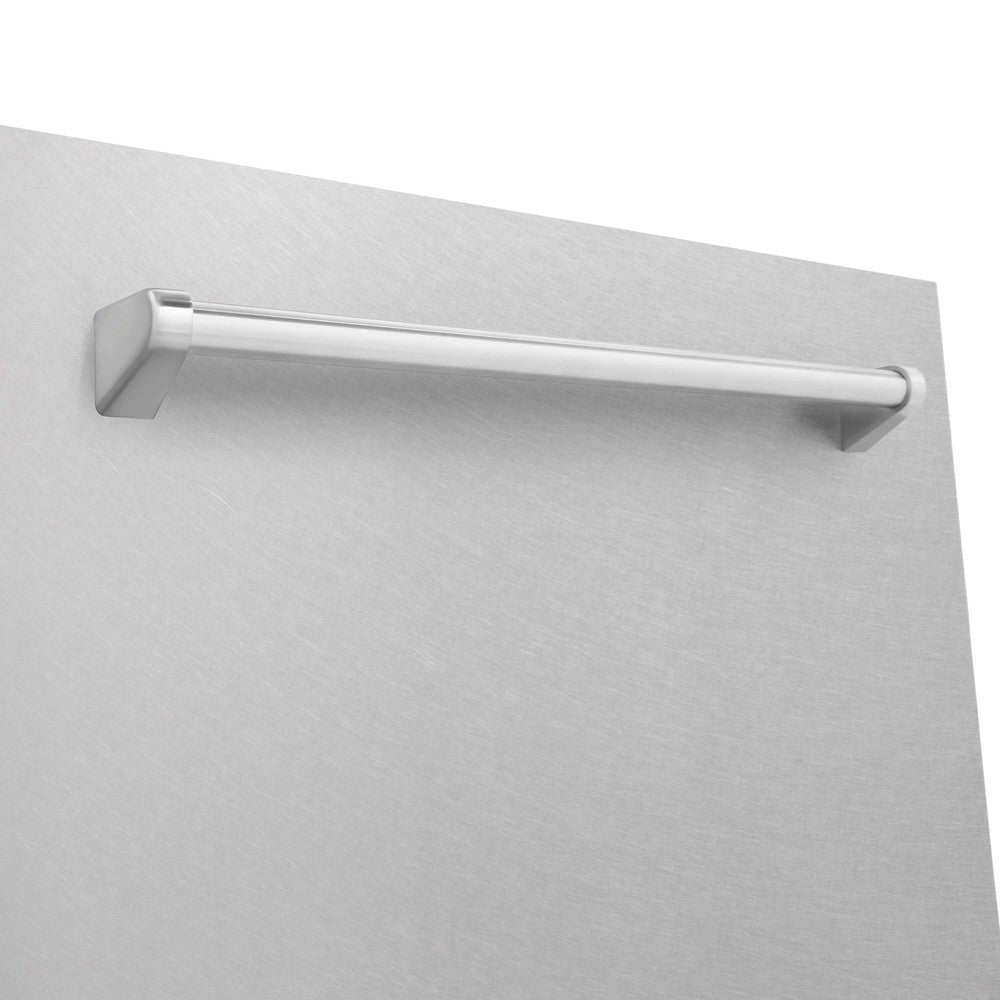 ZLINE 24 Inch Monument Series Dishwasher with 3rd Rack - Top Touch Controls, Satin Stainless Steel Panel & Tub, Ultra Quiet 45dBa (DWMT SN 24) - Perfect for Modern Kitchens and Open-Concept Homes