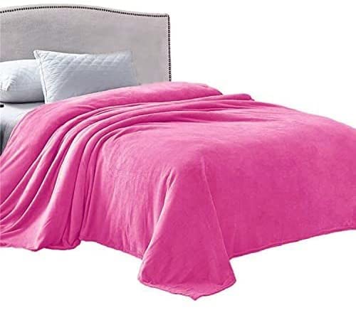 Luxury Velvet Plush Oversized Queen Sheet Set - 4 Piece 190 GSM Pink Bedding (Fitted Sheet 19