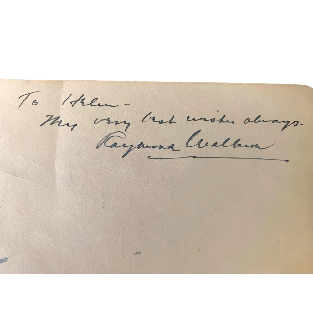 Original Edward G. Robinson & Raymond Walburn Dual Signed Album Page Cut - JSA COA Authenticated - Perfect for Classic Film Memorabilia Collectors & Hollywood Autograph Displays