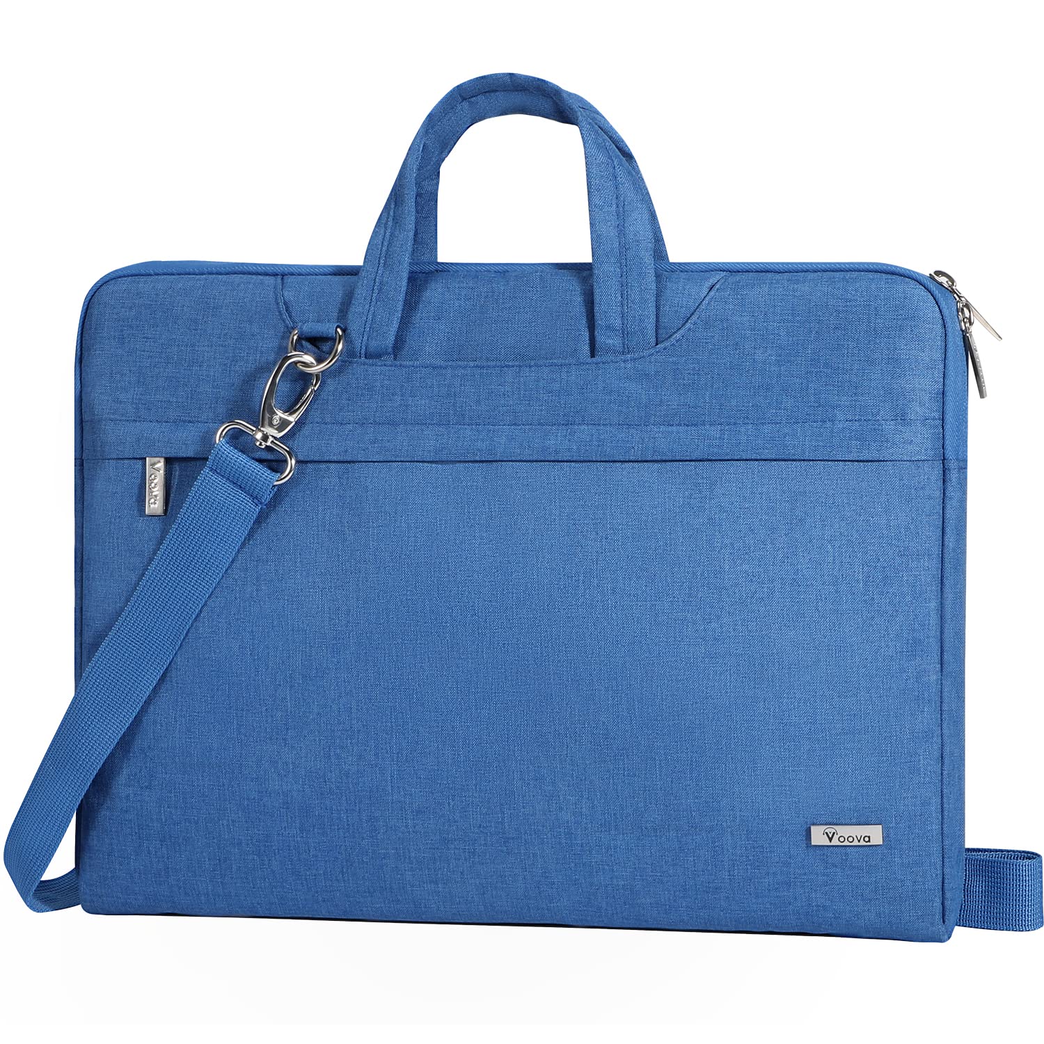 Voova 15.6 Inch Laptop Sleeve Case - Slim Protective Cover with Shoulder Strap for MacBook Pro 15.4/16 M1 Pro/Max, HP, Dell, Lenovo, Acer 15-16 Inch Laptops - Light Blue | Perfect for Work, Travel & School Commute