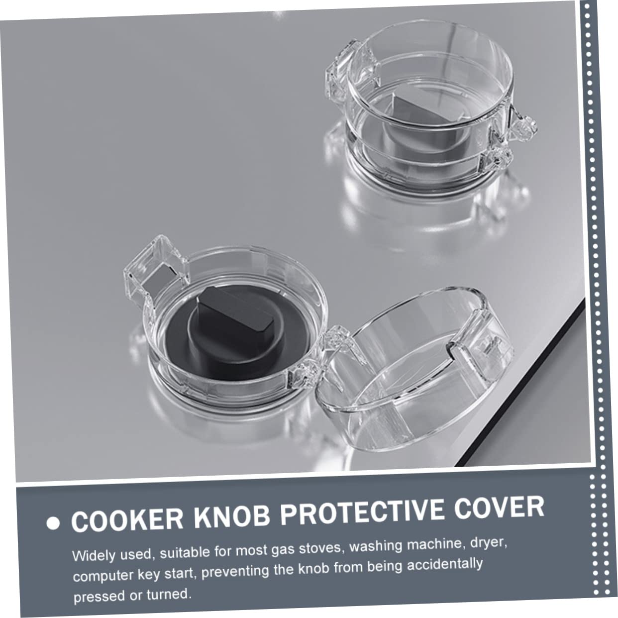 HEMOTON 4-Pack Child Proof Stove Knob Covers - Gas Range Safety Guards for Kids - Heat-Resistant Stove Safety Covers for Boys & Girls - Perfect for Kitchen Childproofing & Toddler Safety