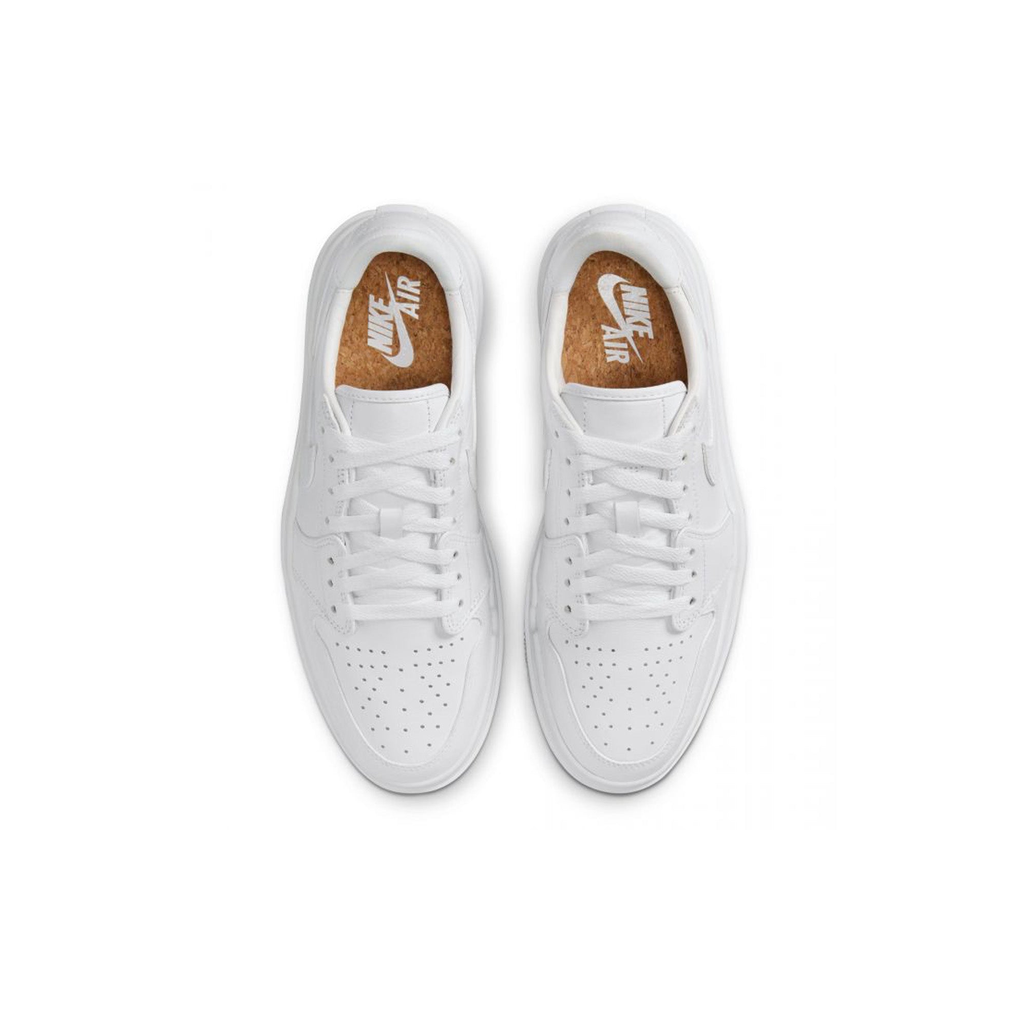 Air Jordan 1 Elevate Low 'Triple White' Women's Sneakers (2022) - White Leather Basketball Shoes for Women - Perfect for Casual Wear, Gym & Street Fashion
