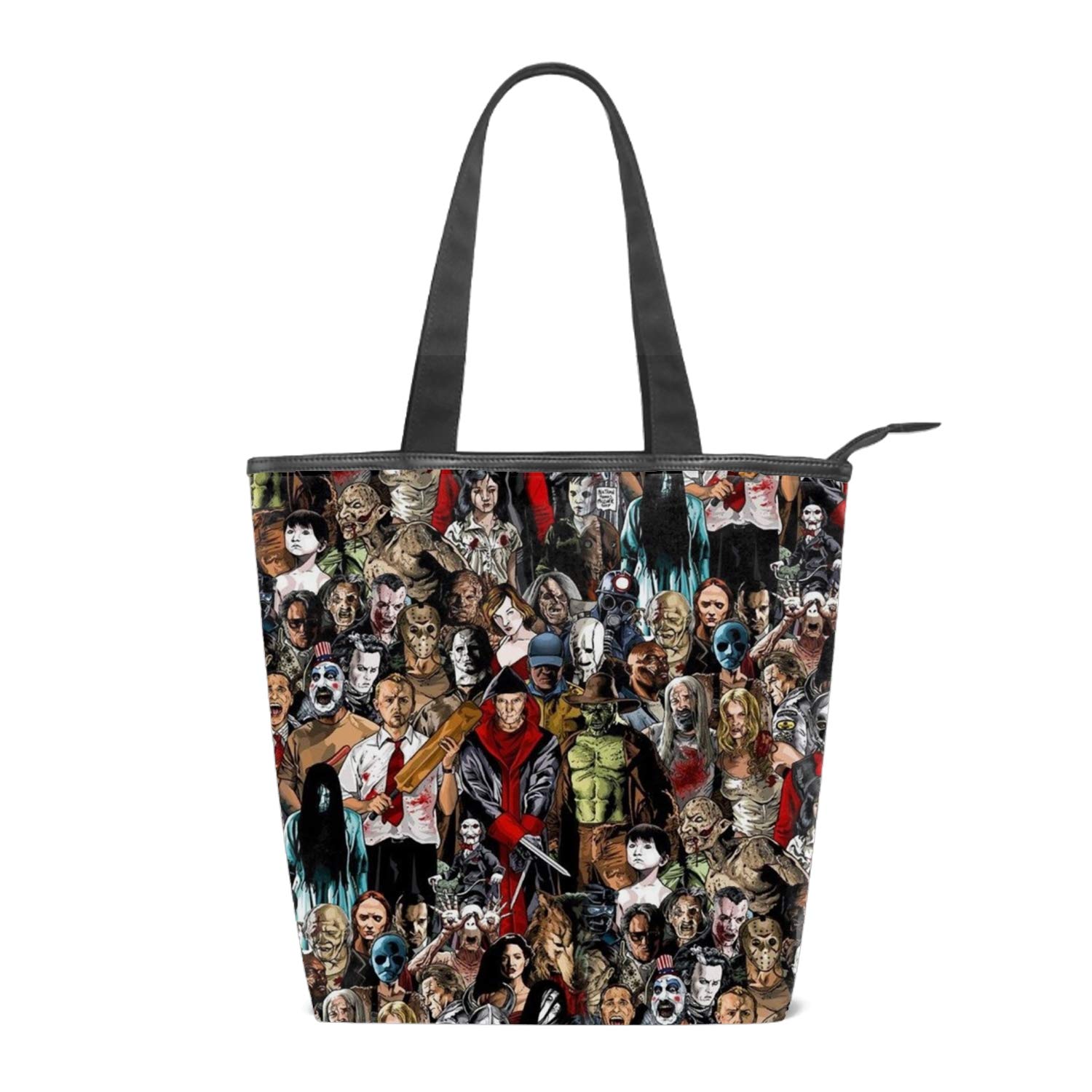 Golden Canvas Shoulder Bag for Women - Retro Tote Purse for Casual Outings