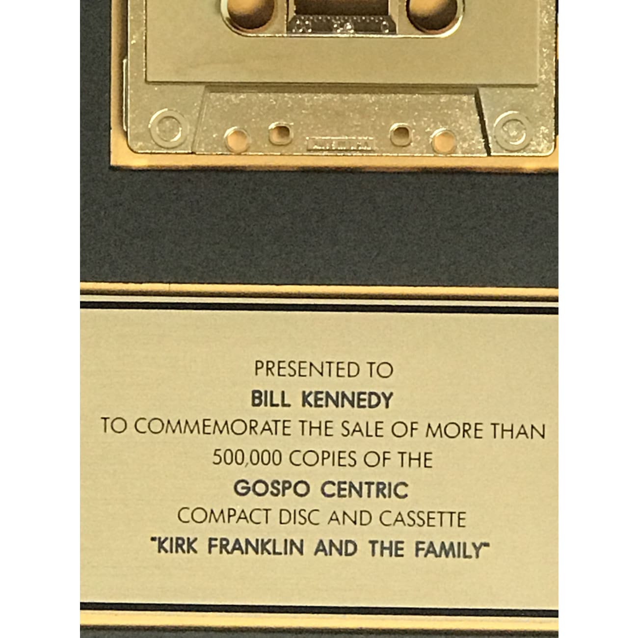 Kirk Franklin & The Family Debut Album - RIAA Certified Gold Award - Perfect for Gospel Music Fans & Collectors
