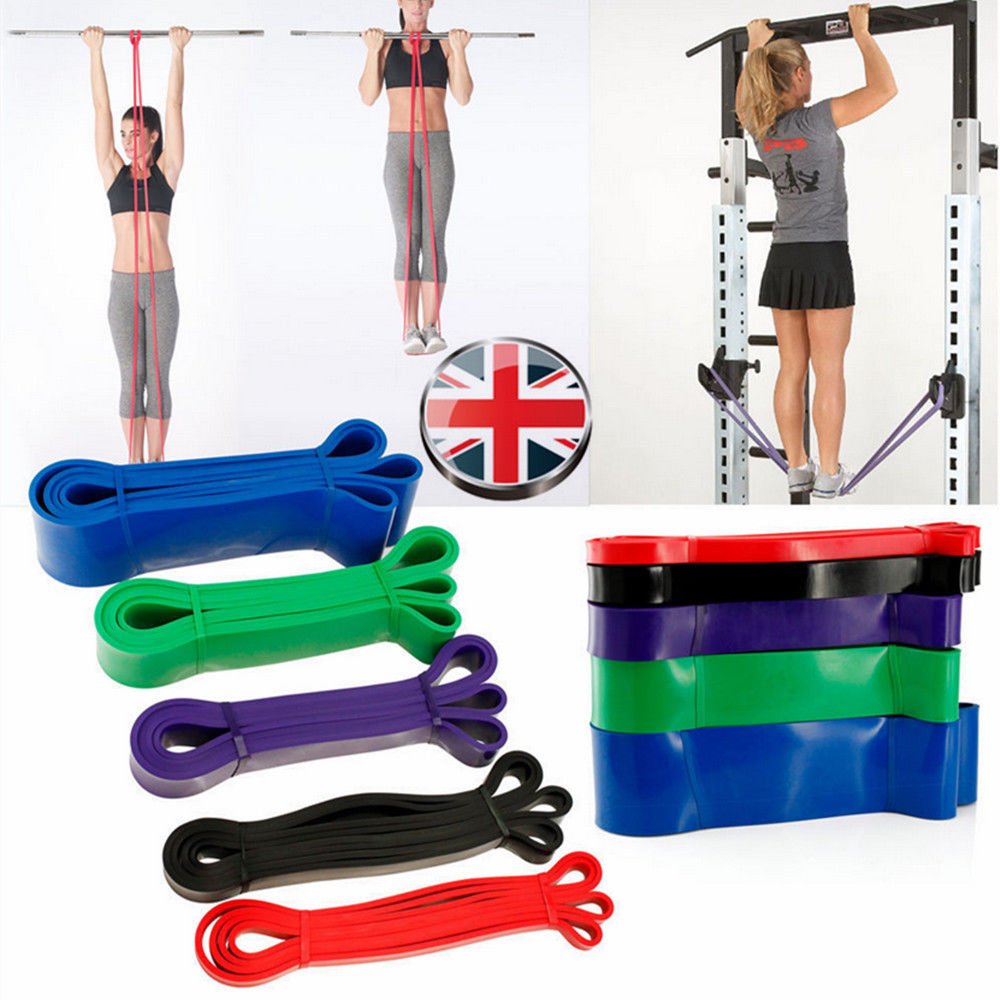 Bingirl Exercise Resistance Bands Set - Latex Loop Bands for Yoga, Pilates, Physical Therapy & Home Workouts - Stretching Bands for Strength Training, Muscle Recovery & Fitness (5-Pack, Random Colors) - Perfect for Gym, Travel & Home Exercise Routines