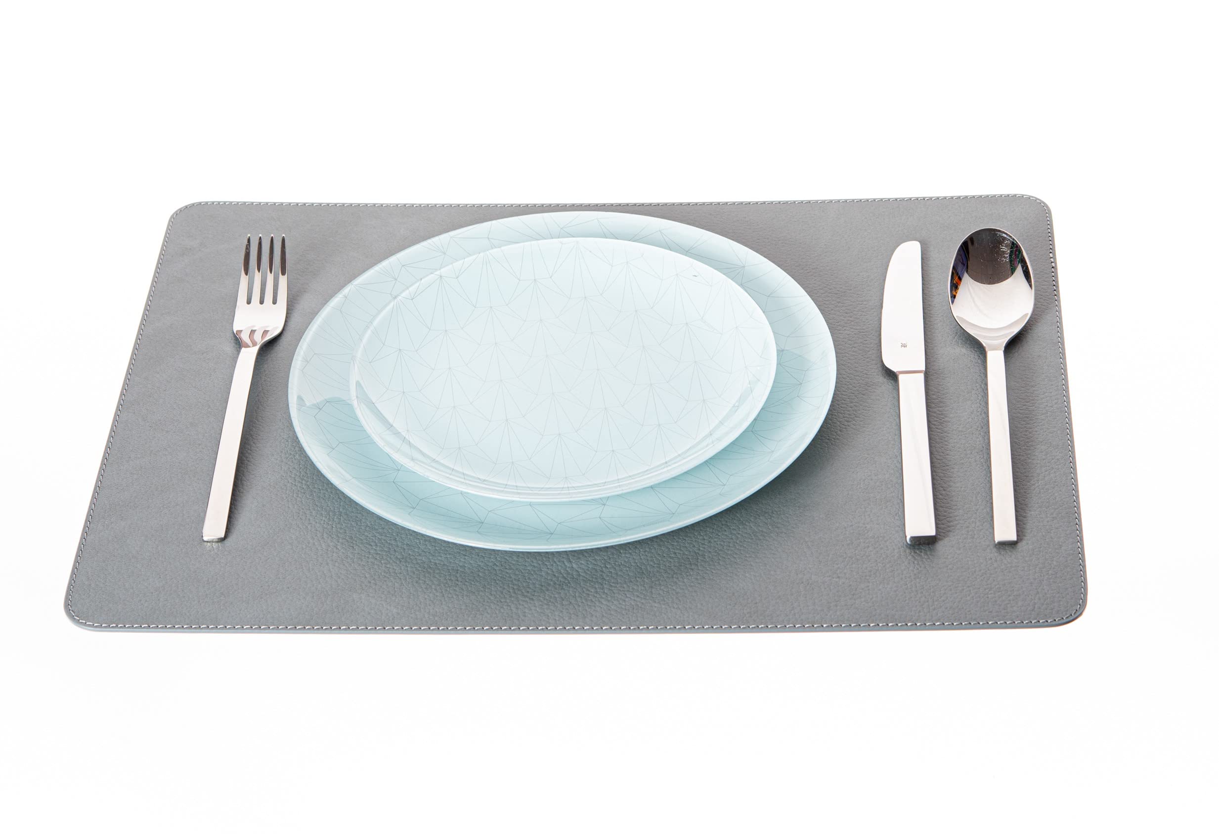 4-Piece Recycled Leather Placemat and Coaster Set (18