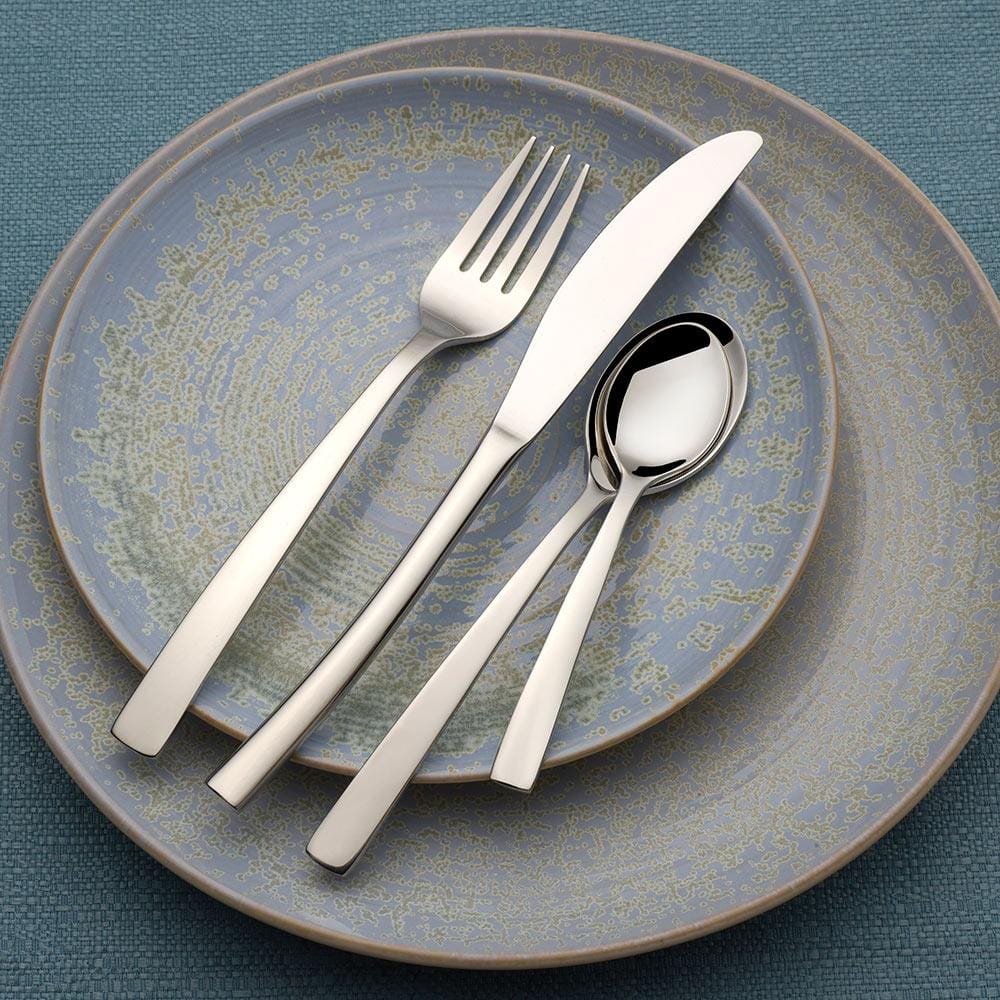 Merion 16-Piece Stainless Steel Flatware Set - Service for 4 - Elegant Silverware for Dining, Entertaining & Gifts - Perfect for Restaurants, Weddings & Everyday Use