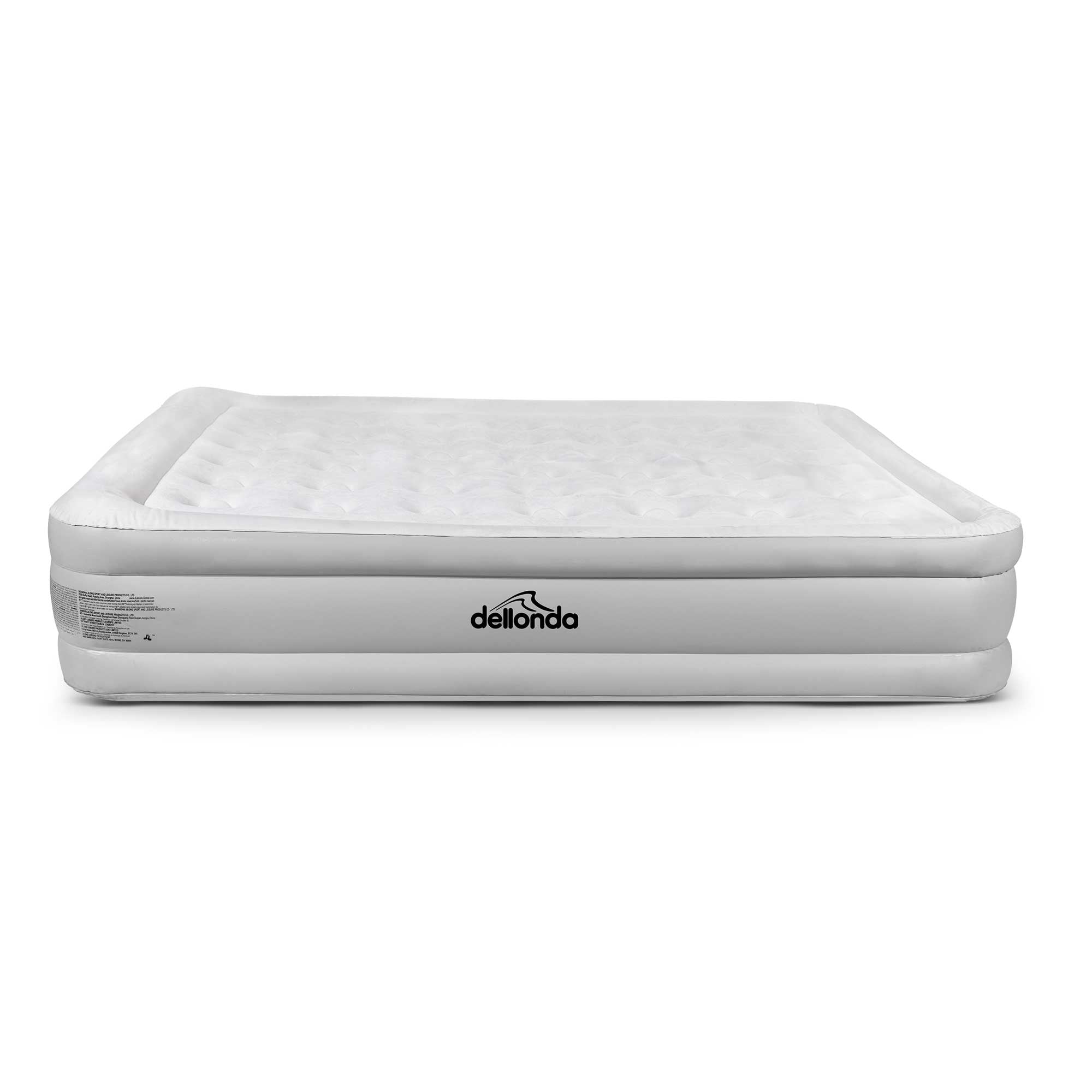 Queen Size Elevated Air Mattress with Built-in Electric Pump & Carry Bag - Portable Inflatable Bed for Camping, Guests, and Home Use - DL145