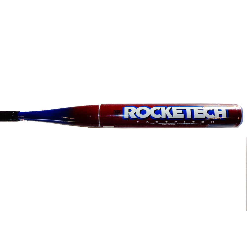 Anderson RockeTech 017016 Fastpitch Softball Bat - Lightweight Aluminum Alloy for Youth & Adult Players - Red/Blue Color - Perfect for Training, Games & Tournaments