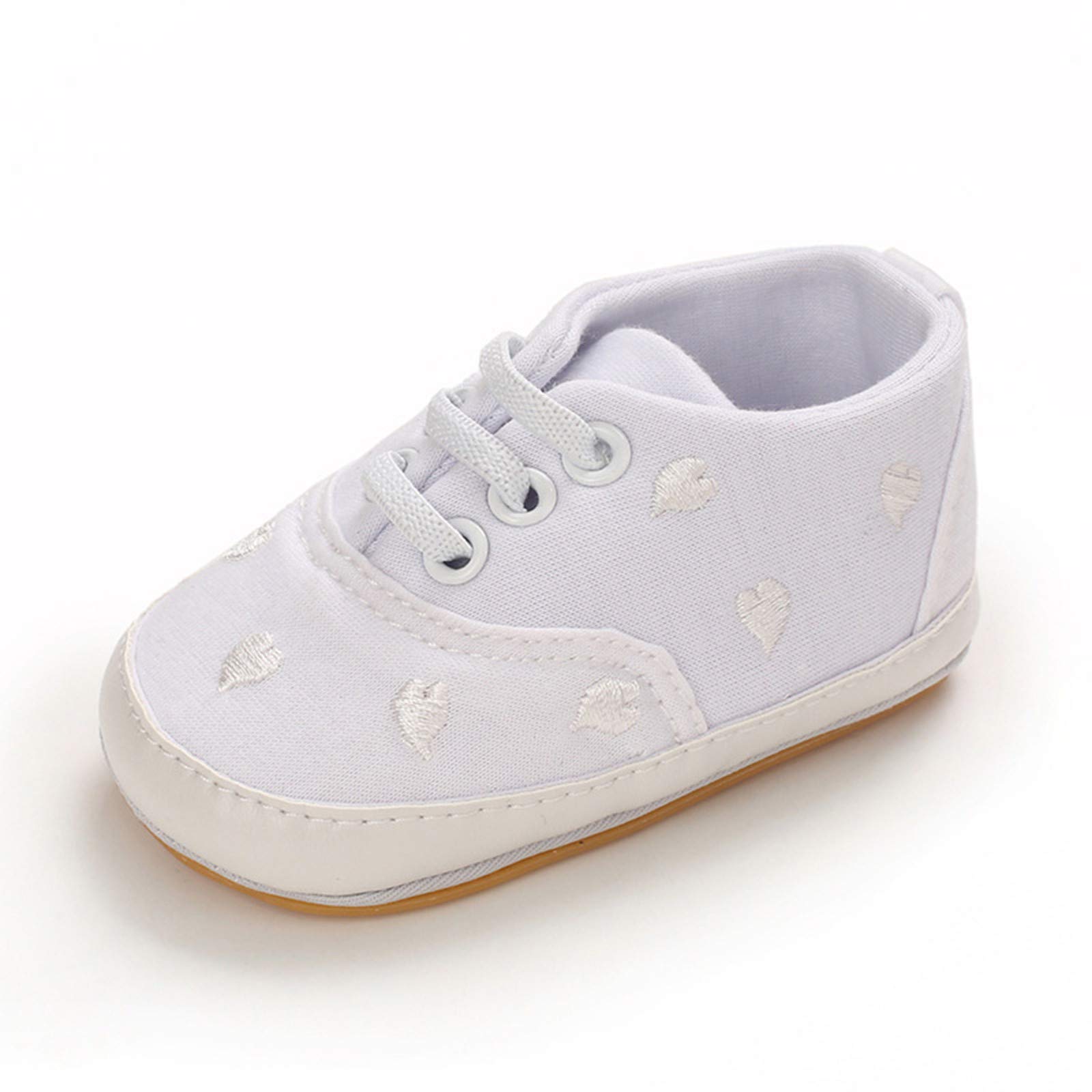 Non-Slip Baby First Walking Shoes for Toddlers - Cute Star & Heart Design Flat Rubber Sole Socks - Perfect for Indoor Play, Early Steps & Learning to Walk