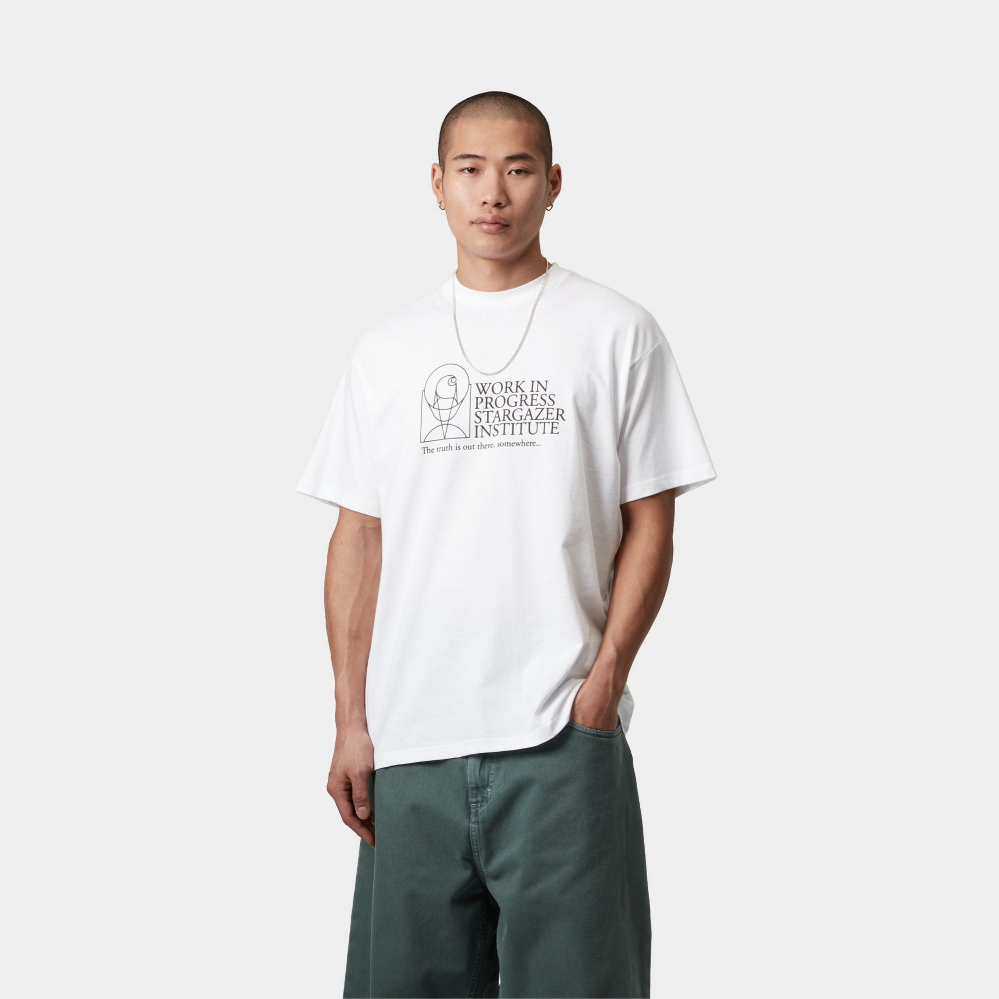 Stargazer Graphic T-Shirt for Men & Women | Soft Cotton White & Black Tee | Casual Wear, Street Style, Everyday Outfit