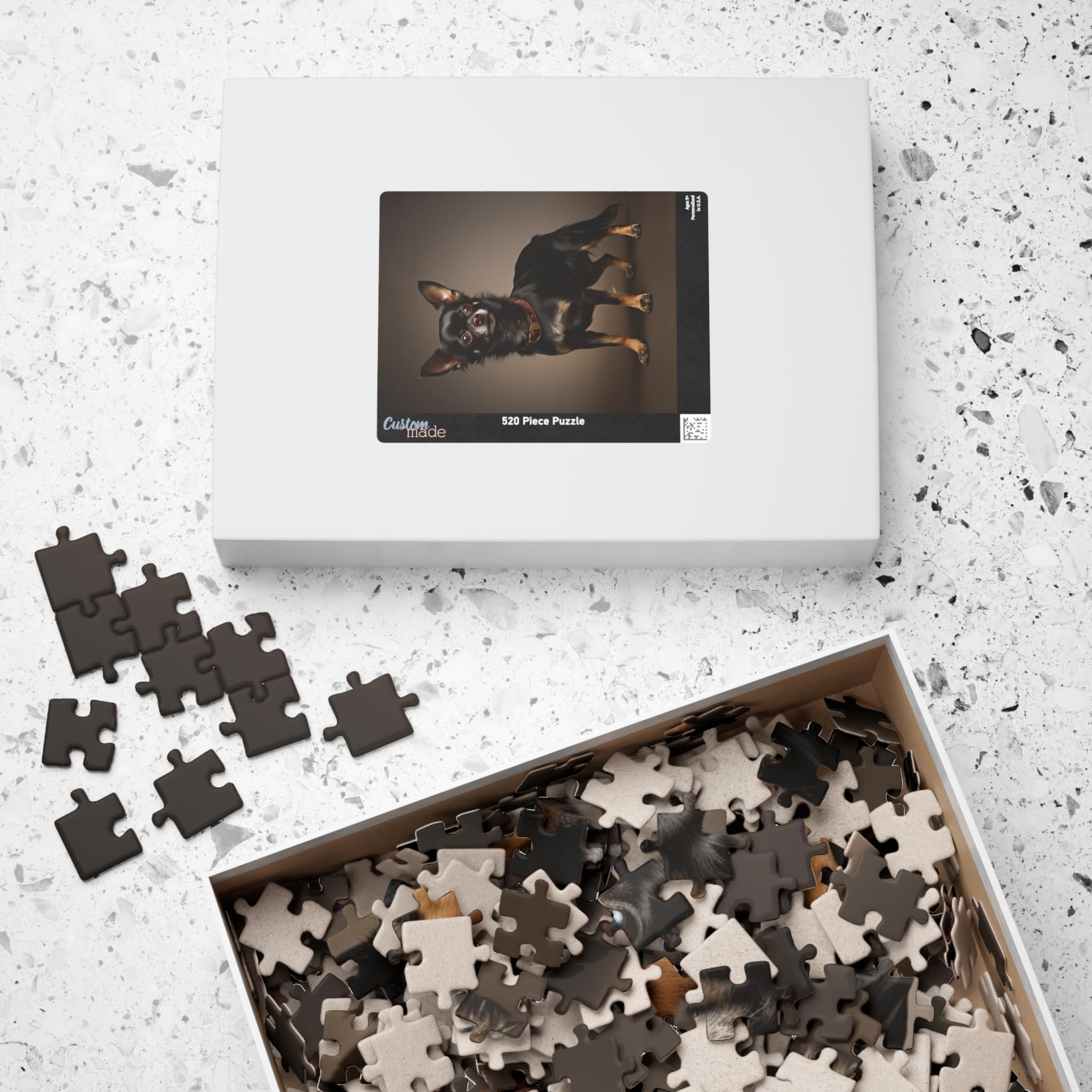 Premium 1000 & 500 Piece Jigsaw Puzzles for Adults - High Quality Sturdy Chipboard with Stunning Images - Perfect Gift for Puzzle Lovers (520 PCS, Chihuahua 2) - Great for Family Game Night, Stress Relief & Home Decor