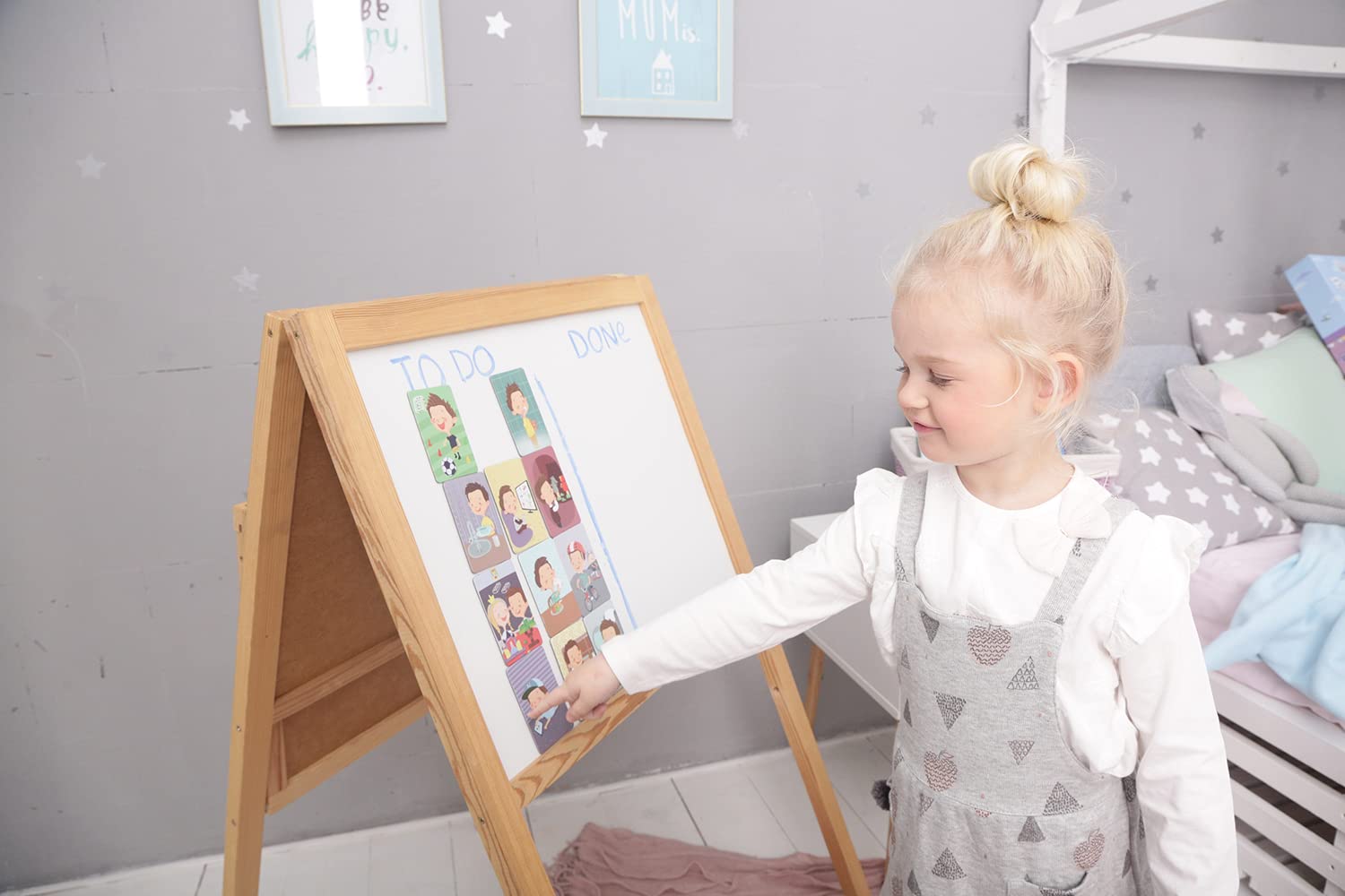 OKID Magnetic Picture Cards for Kids - Visual Schedule for Daily Routines & Toddler Activities, Autism & ADHD Communication Tools with Picture Exchange System - Perfect for Home, Classroom & Therapy Use