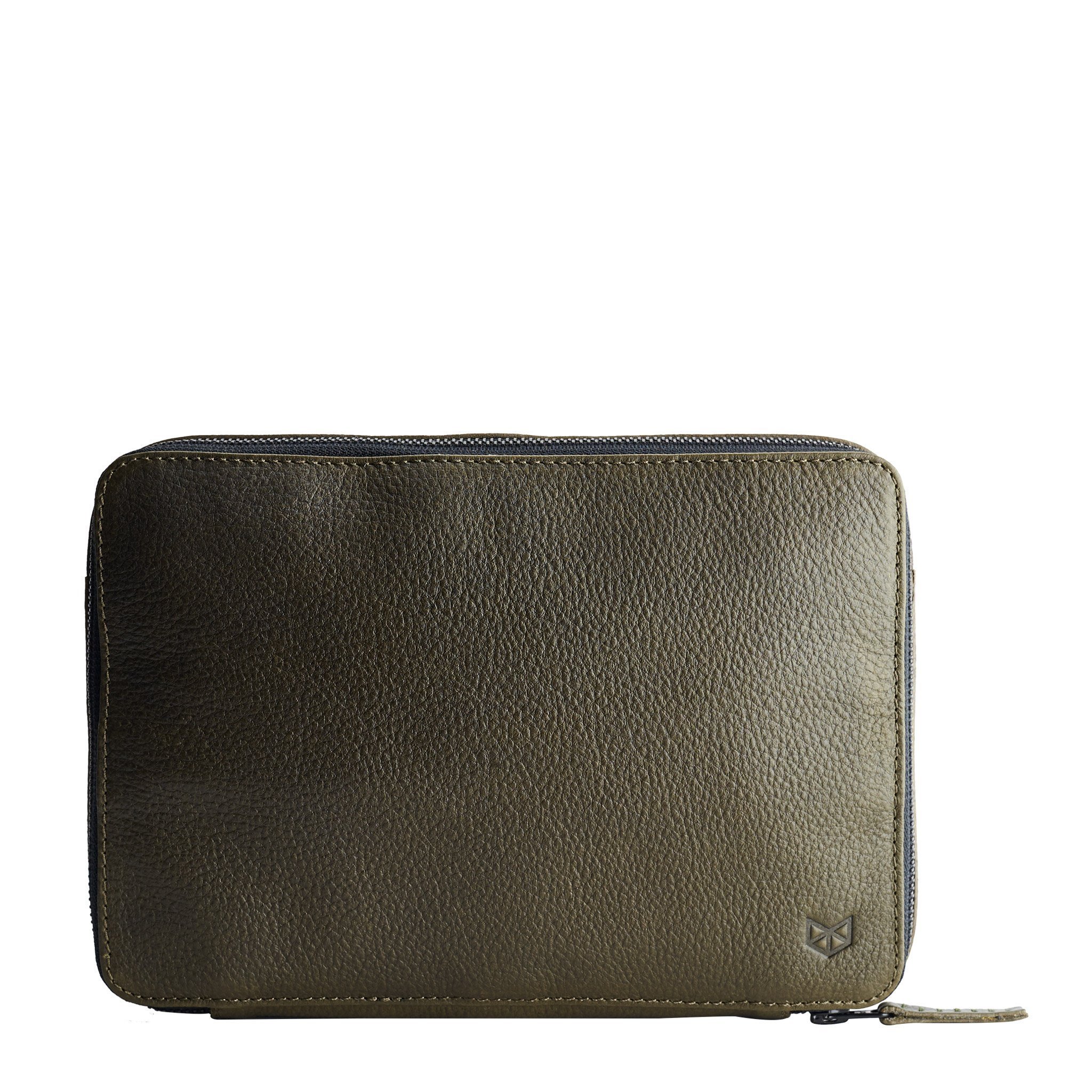 Men's Travel Tech Organizer - Green iPad Case & Electronics Accessory Storage Bag - Perfect for Business Trips, Commuting & Digital Nomad Lifestyle - Great Gadget Pouch & Dopp Kit Gift for Men