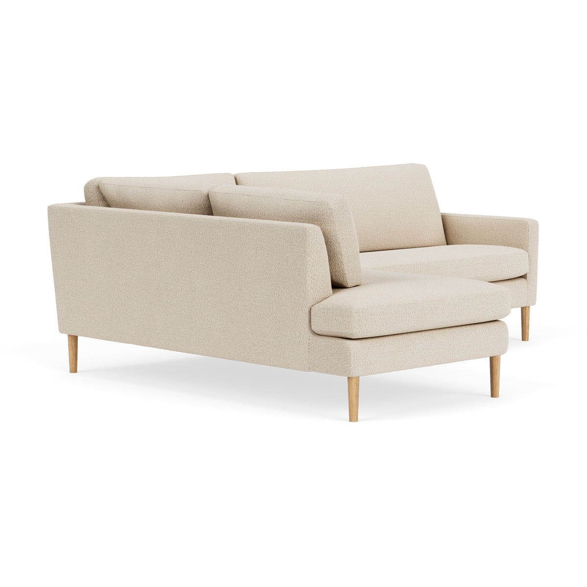 Astha Boucle Left Corner Sofa - Modern L-Shaped Sectional Couch for Living Room, Lounge & Office - Soft Fabric Upholstery, Comfortable Seating for Home Decor