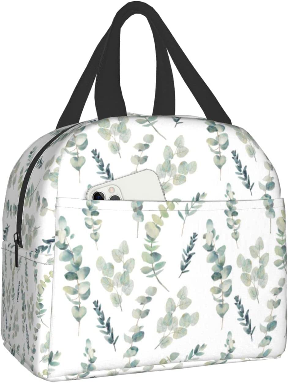 Sage Green Insulated Lunch Bag for Women - Reusable, Freezable & Waterproof Thermal Cooler Tote - Perfect for Work, Camping, Travel, Fishing & Picnics
